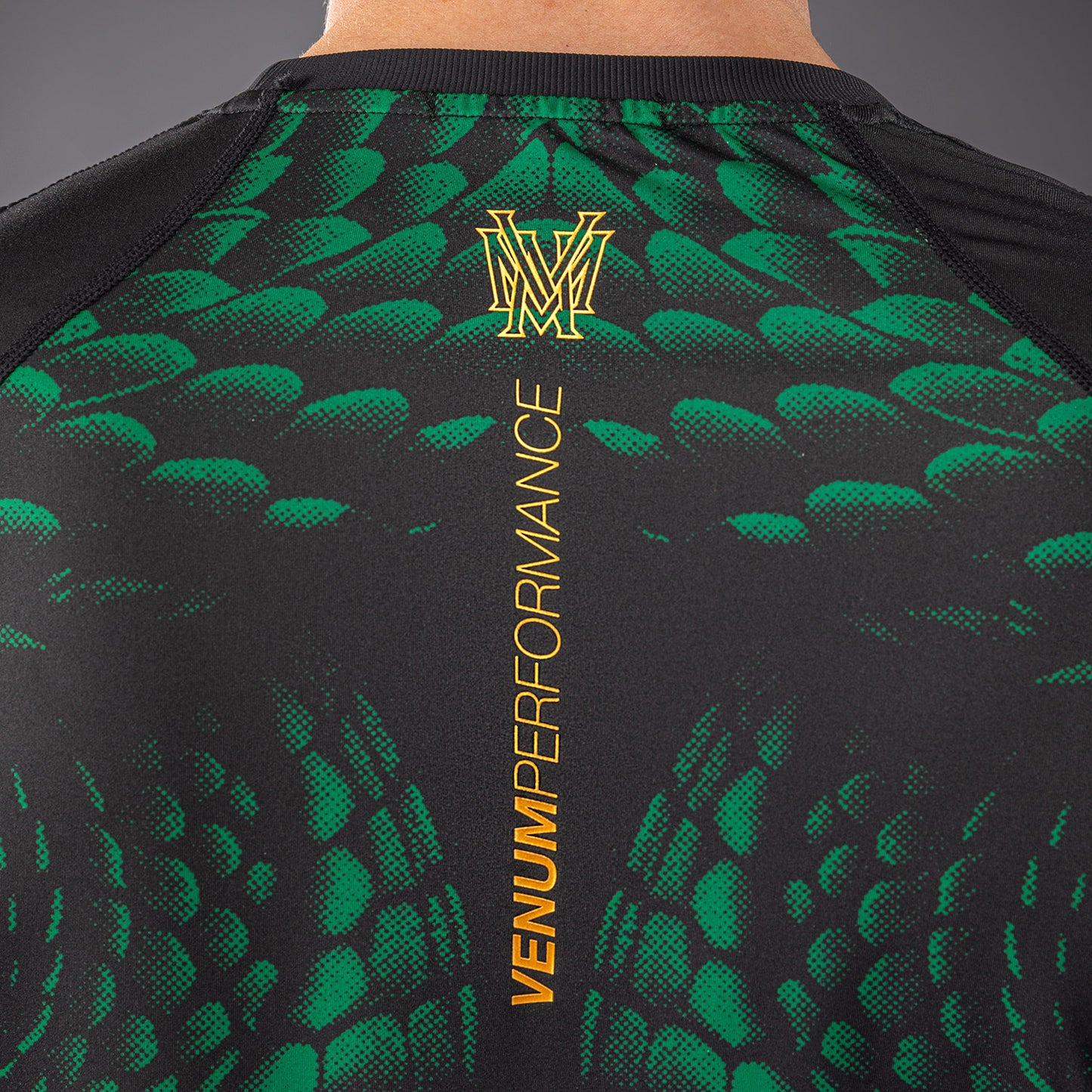Venum Matupa Dry Tech T-Shirt - Black/Green/Gold