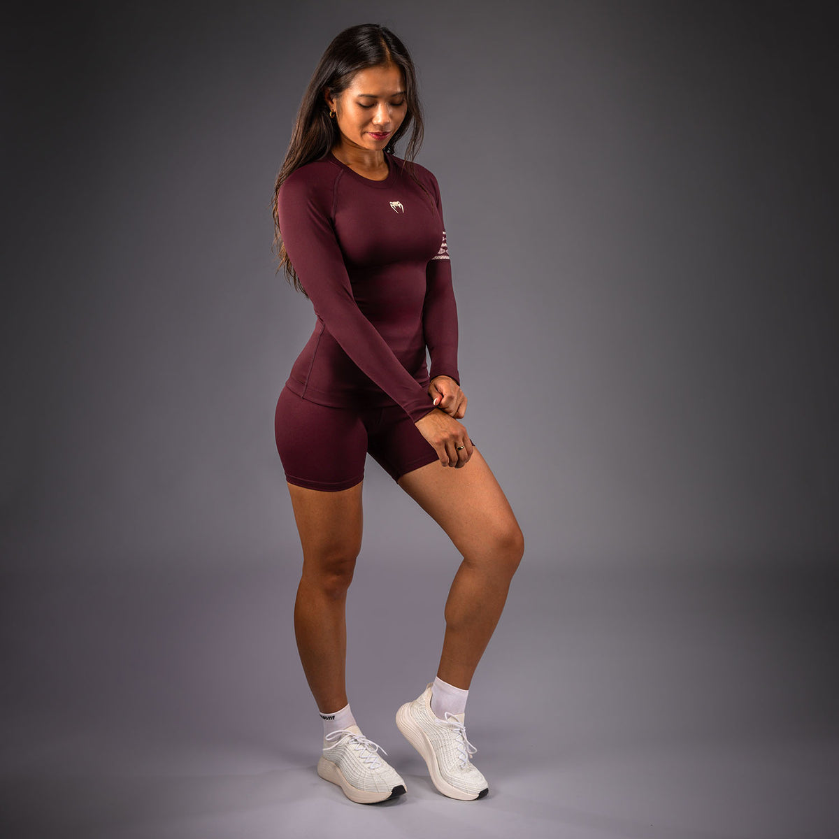 Venum Talisman Long Sleeve Rashguard - Plum