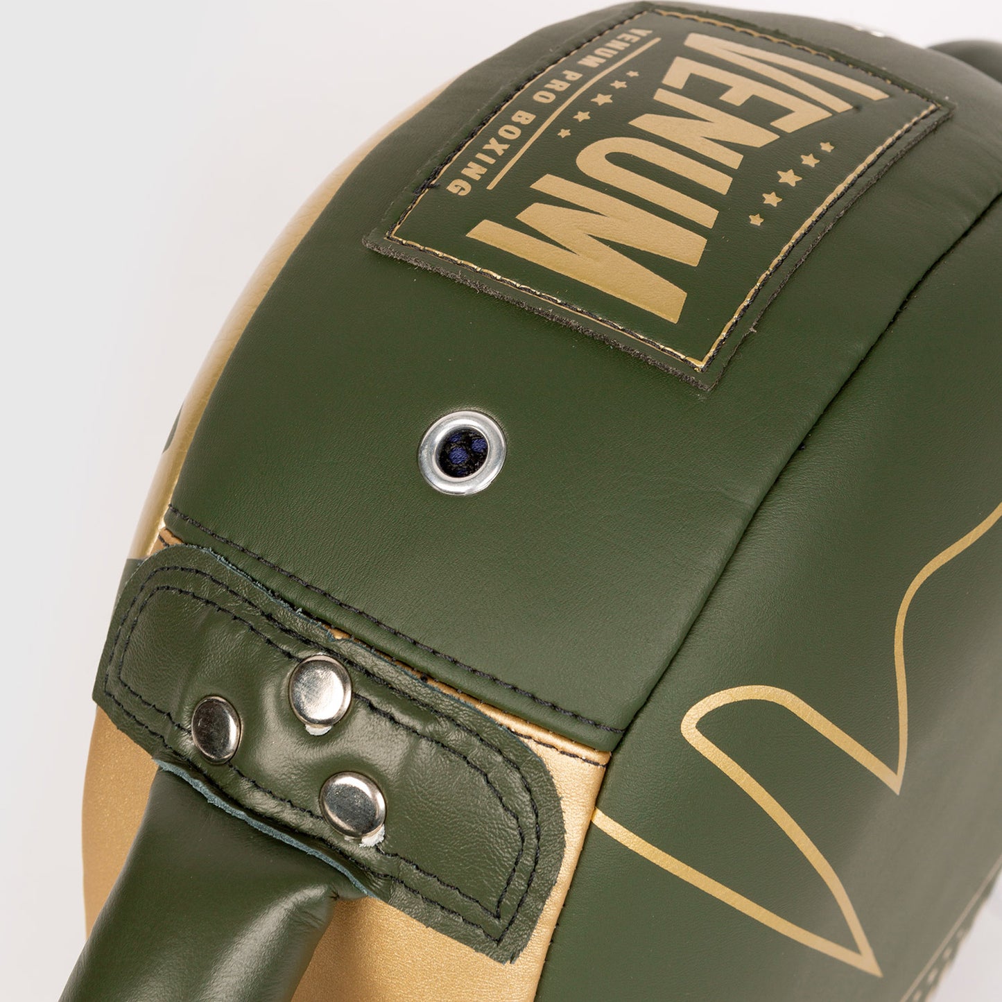 Venum Pro Boxing Mini Round Punch Shield - Khaki/Gold