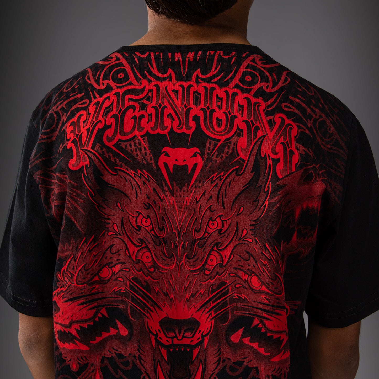 Venum Wolf Atak Kids T-Shirt - Black/Red