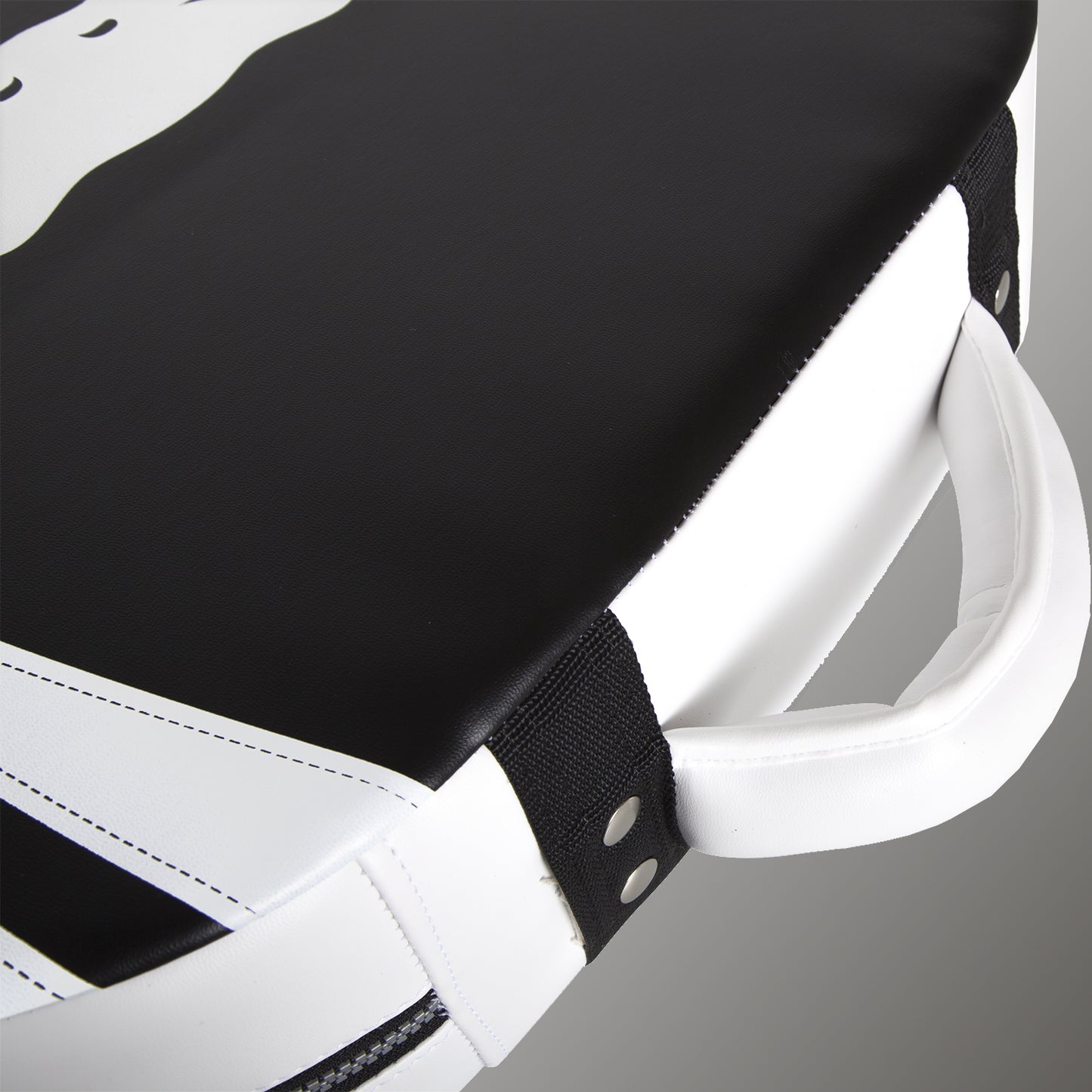 Venum Absolute Square Kick Shield - Skintex Leather - Black/Ice