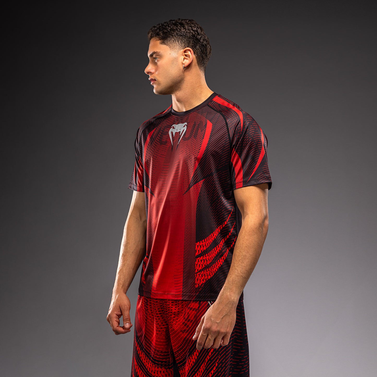 Venum Galactic 3.0 Dry Tech T-Shirt - Red/Silver