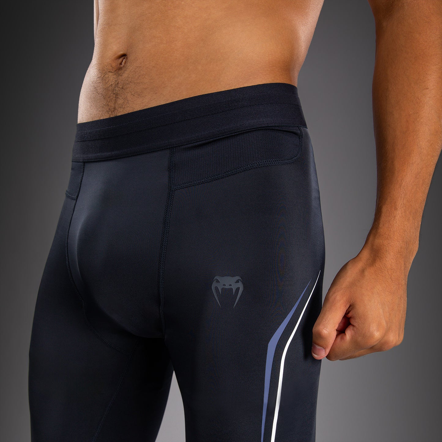 Venum G-Core Spats - Navy Blue/White
