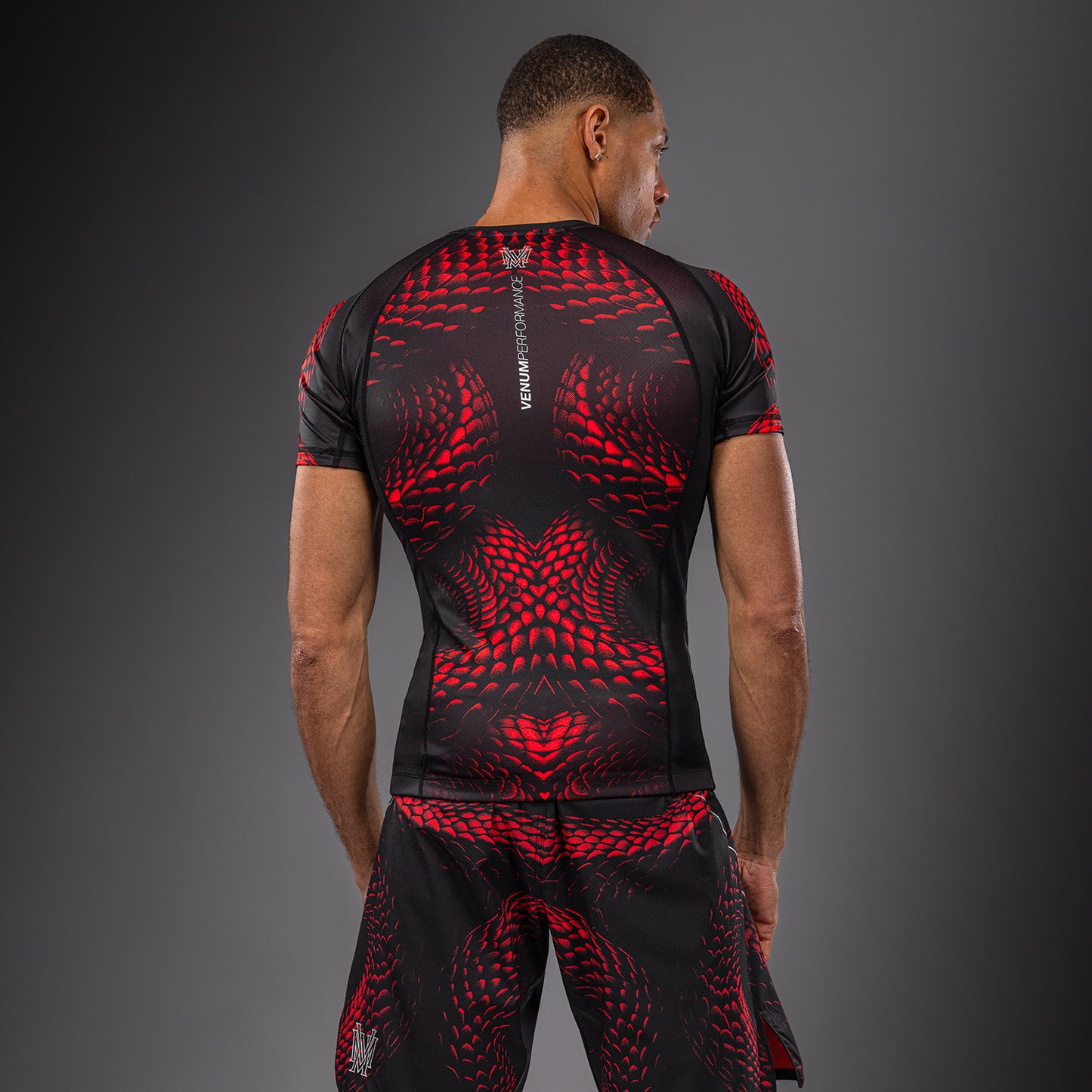 Venum Matupa Short Sleeve Rashguard - Black/Red/Silver