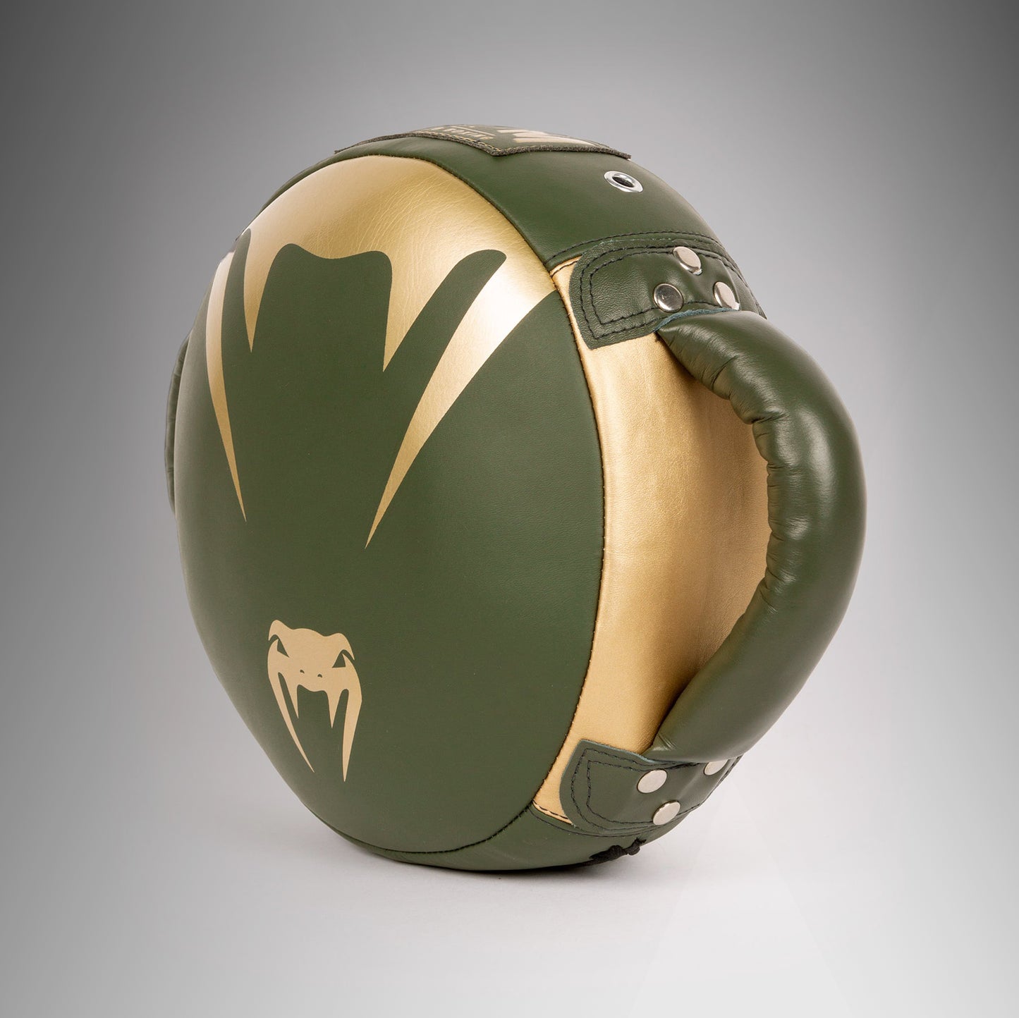 Venum Pro Boxing Mini Round Punch Shield - Khaki/Gold