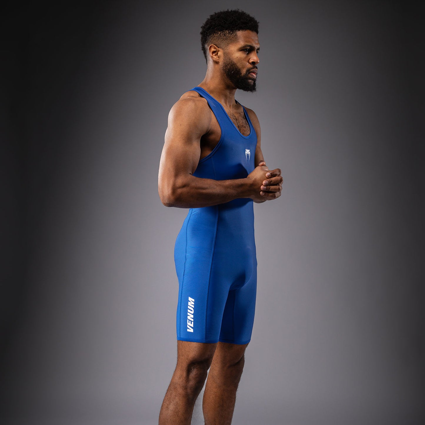 Venum Challenger Men's Wrestling Singlet - Blue