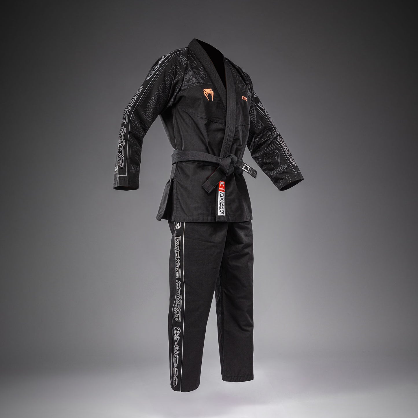 Karate Combat by Venum BJJ Gi - Black/Grey