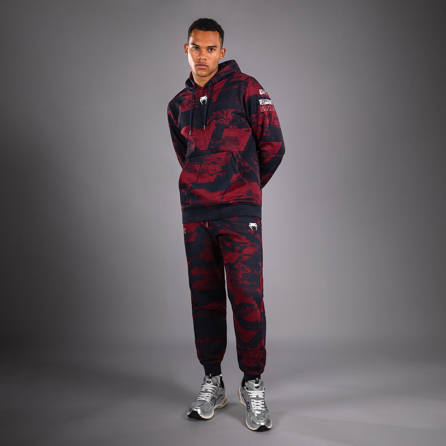 Men's UFC Zenith by Venum Burgundy Authentic Fight Week Pullover Hoodie