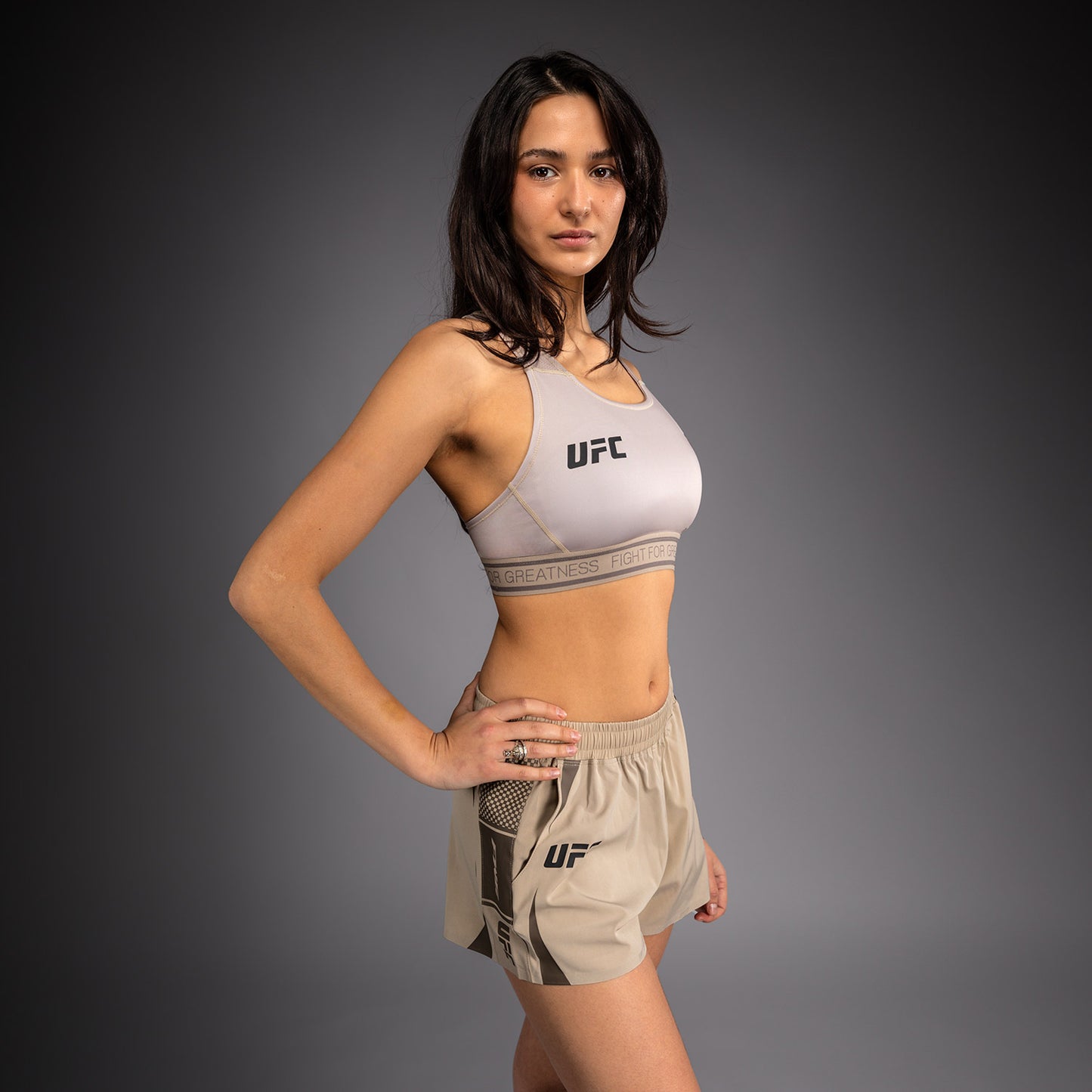 Venum UFC Unity by Venum Authentic Fight Week Women's Sports Bra - Sand
