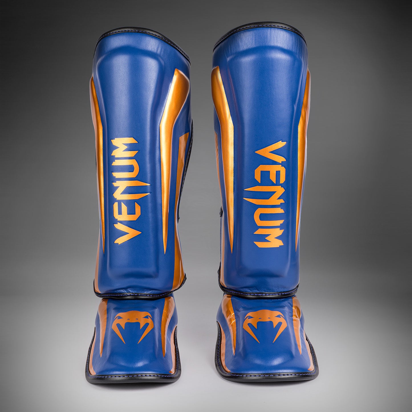 Venum Elite Shin Guards - Royal Blue - Special Edition