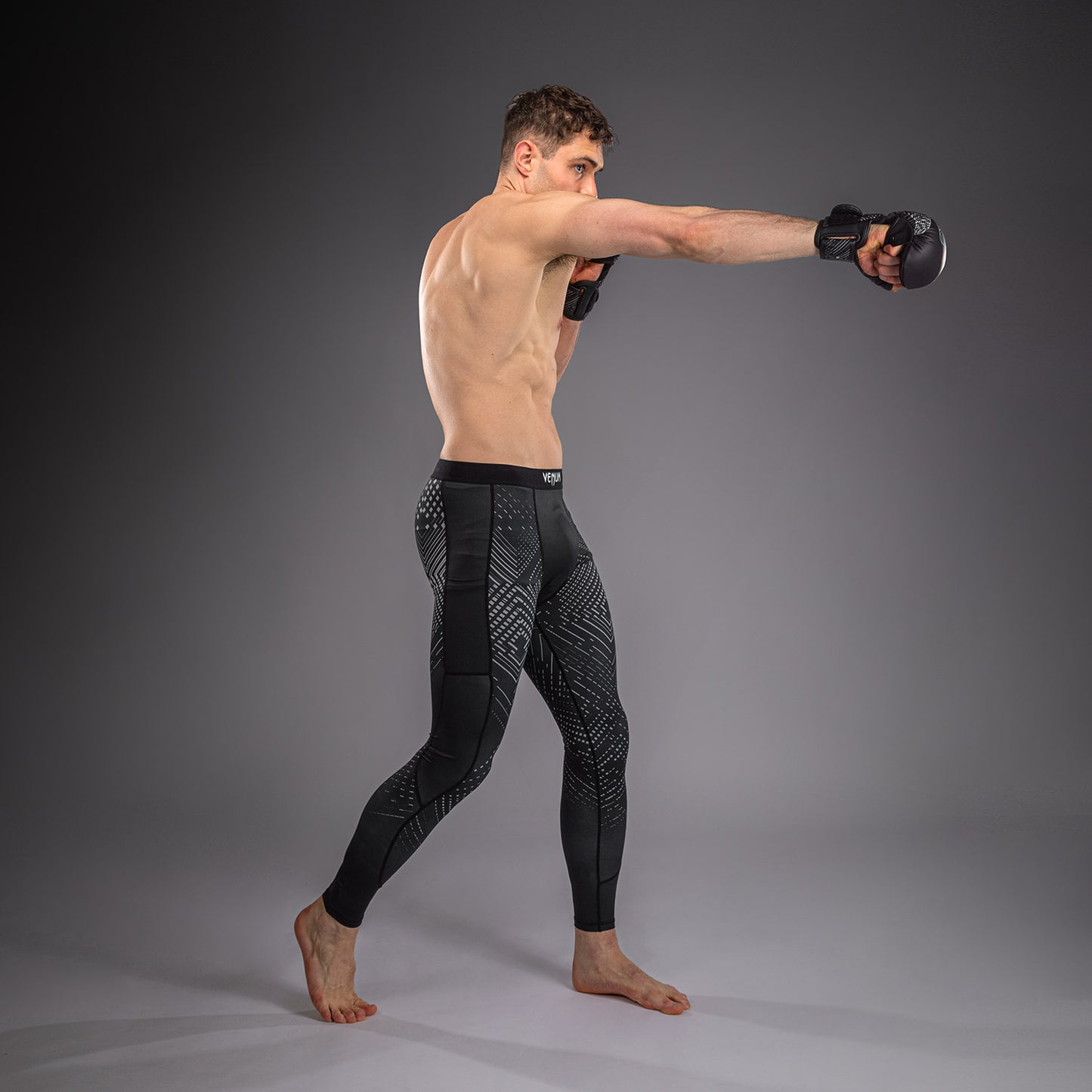 Venum Midnight Fury Spats - Black/Grey/Silver