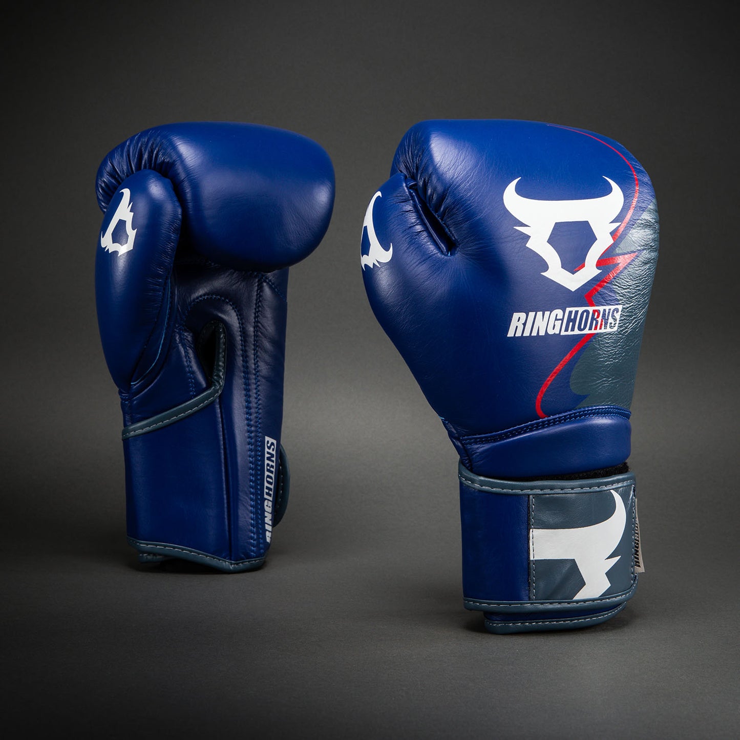 Venum Ringhorns Charger Boxing Gloves - Navy Blue/Red