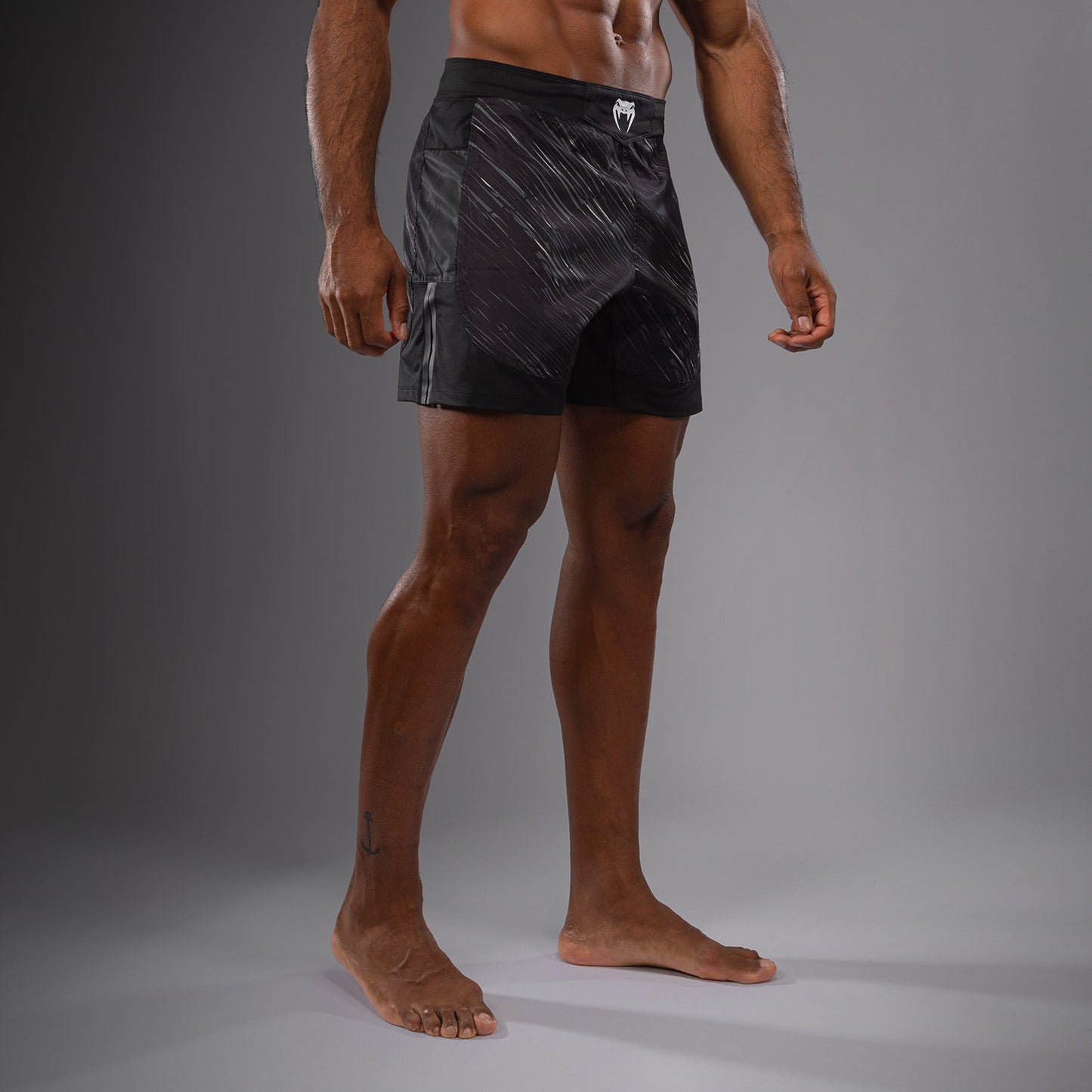 Venum Rapid Light Fight Shorts - Black/Storm Grey