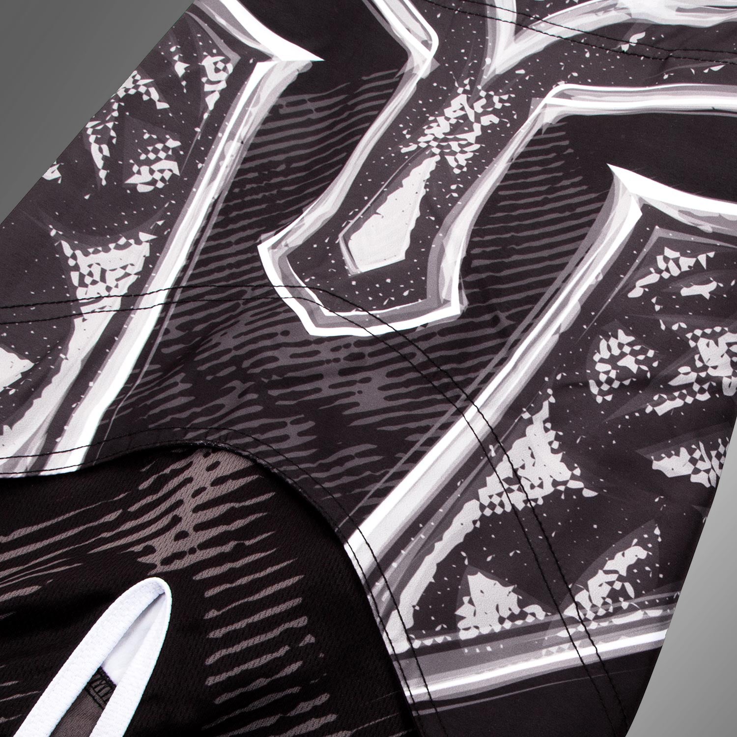 Venum Gladiator 3.0 Fightshorts - Black/White - Venum Asia