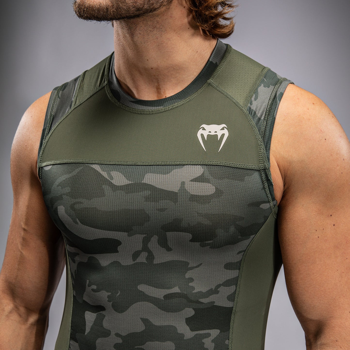 Venum G-Fit Air Men's Sleeveless Rashguard - Army Camo