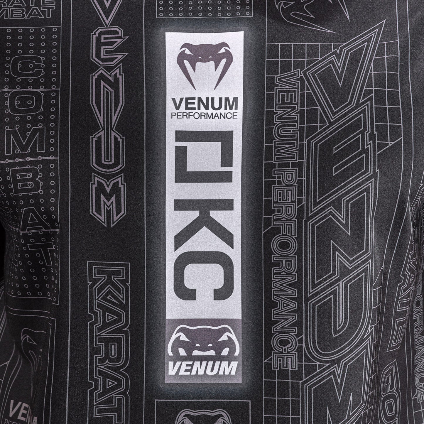 Karate Combat by Venum Dry-Tech T-Shirt - Black/Grey