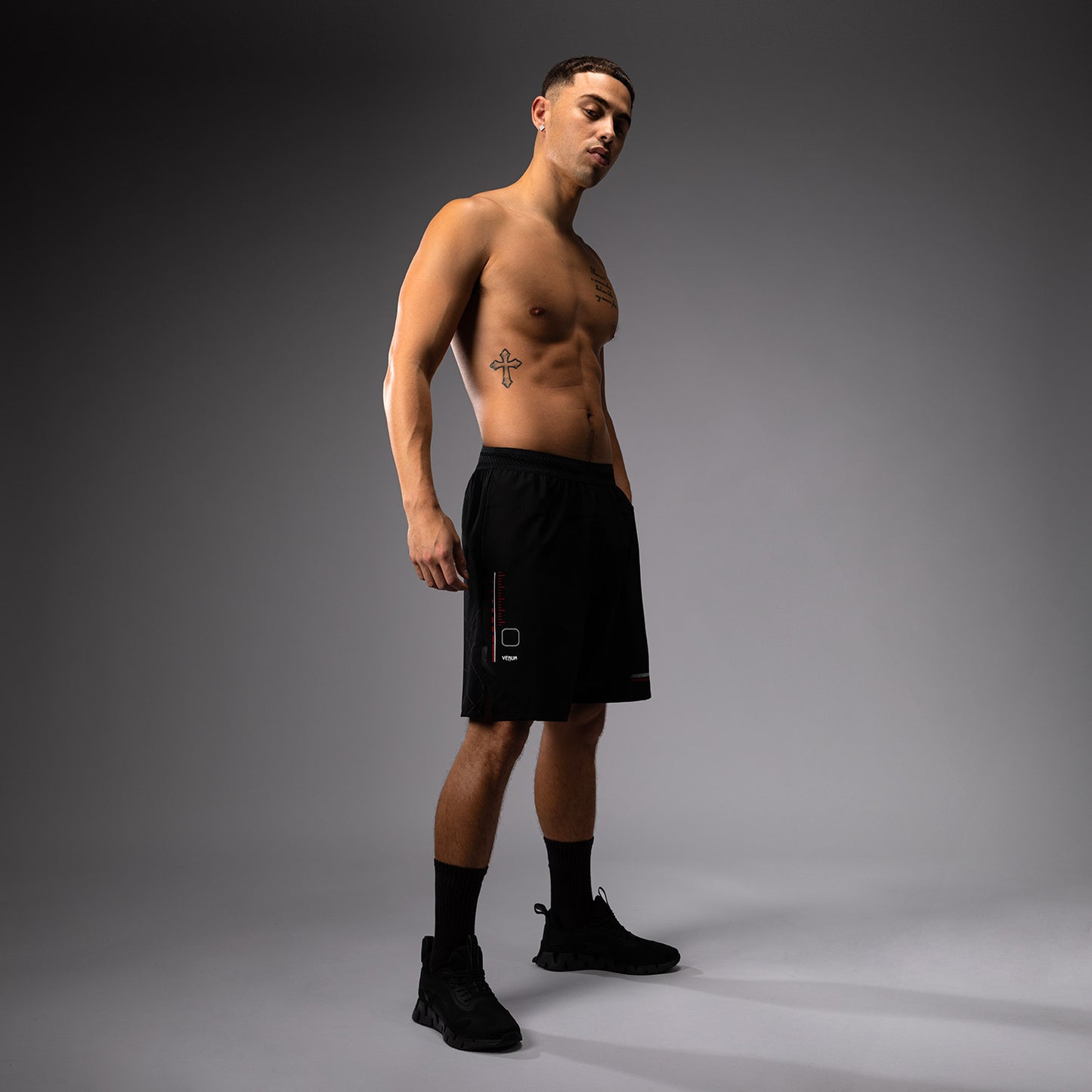 Venum Tactical XT Training Shorts - Black/Fire Red