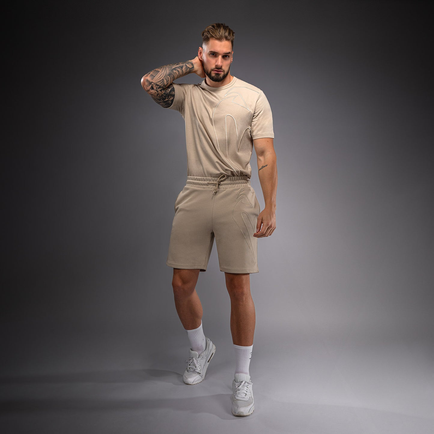 Venum Giant 3D Cotton Shorts - Beige