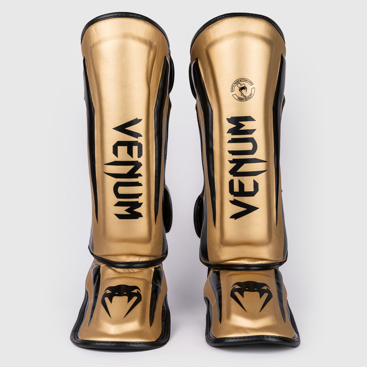 Venum Elite Standup シンガード Gold/Black Venum Elite Standup Shin guards - Black/Gold - Venum