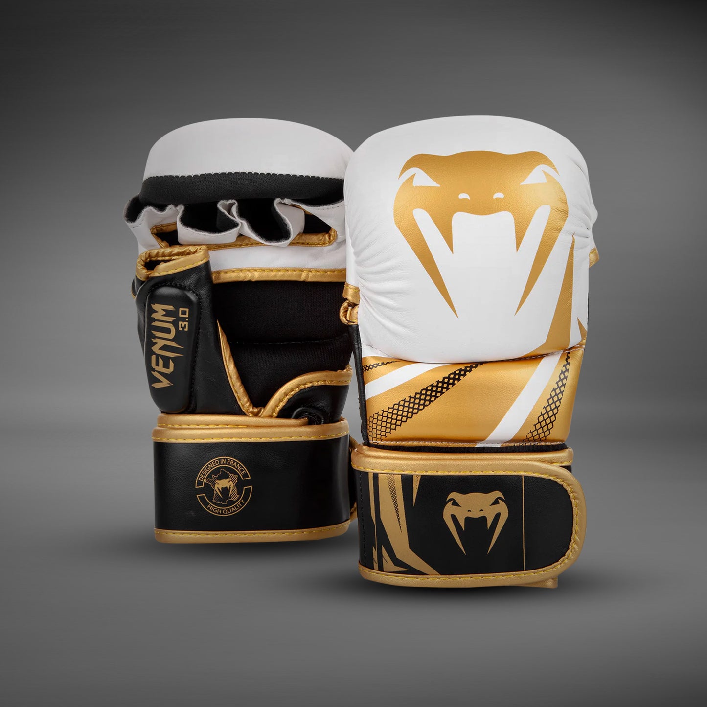 Venum Challenger 3.0 Sparring Gloves - White/Black/Gold