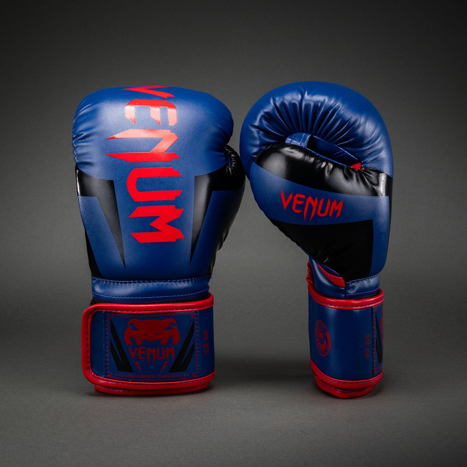 Venum Elite Boxing Gloves - Dark Blue/Red - Venum Asia