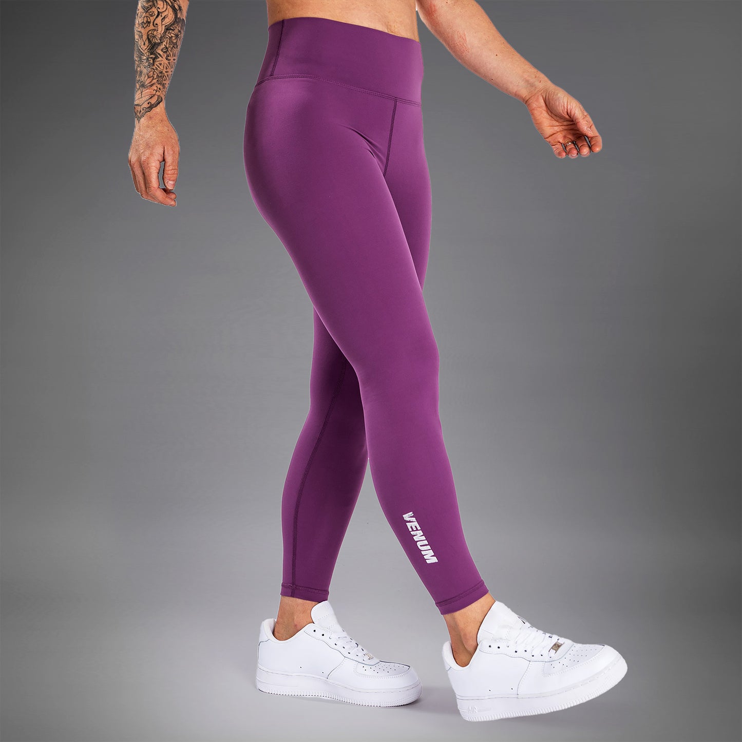 Venum Essential Lifestyle Leggings - Dusky Orchid/Brushed Silver