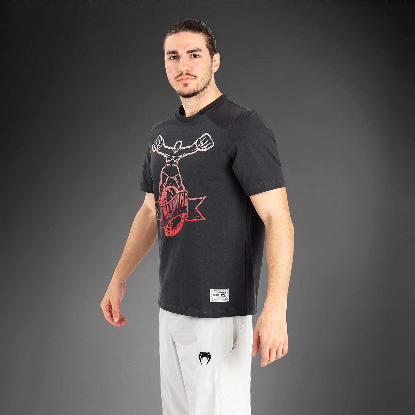 UFC by Venum Ulti-Man T-Shirt - Grey/Red