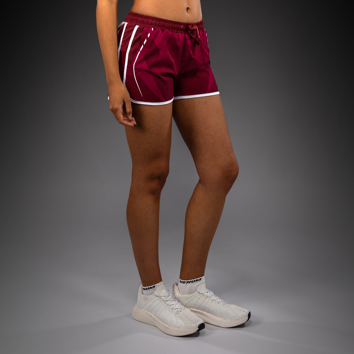 Venum Adrenaline Women's Training Shorts - Burgundy/ Pink