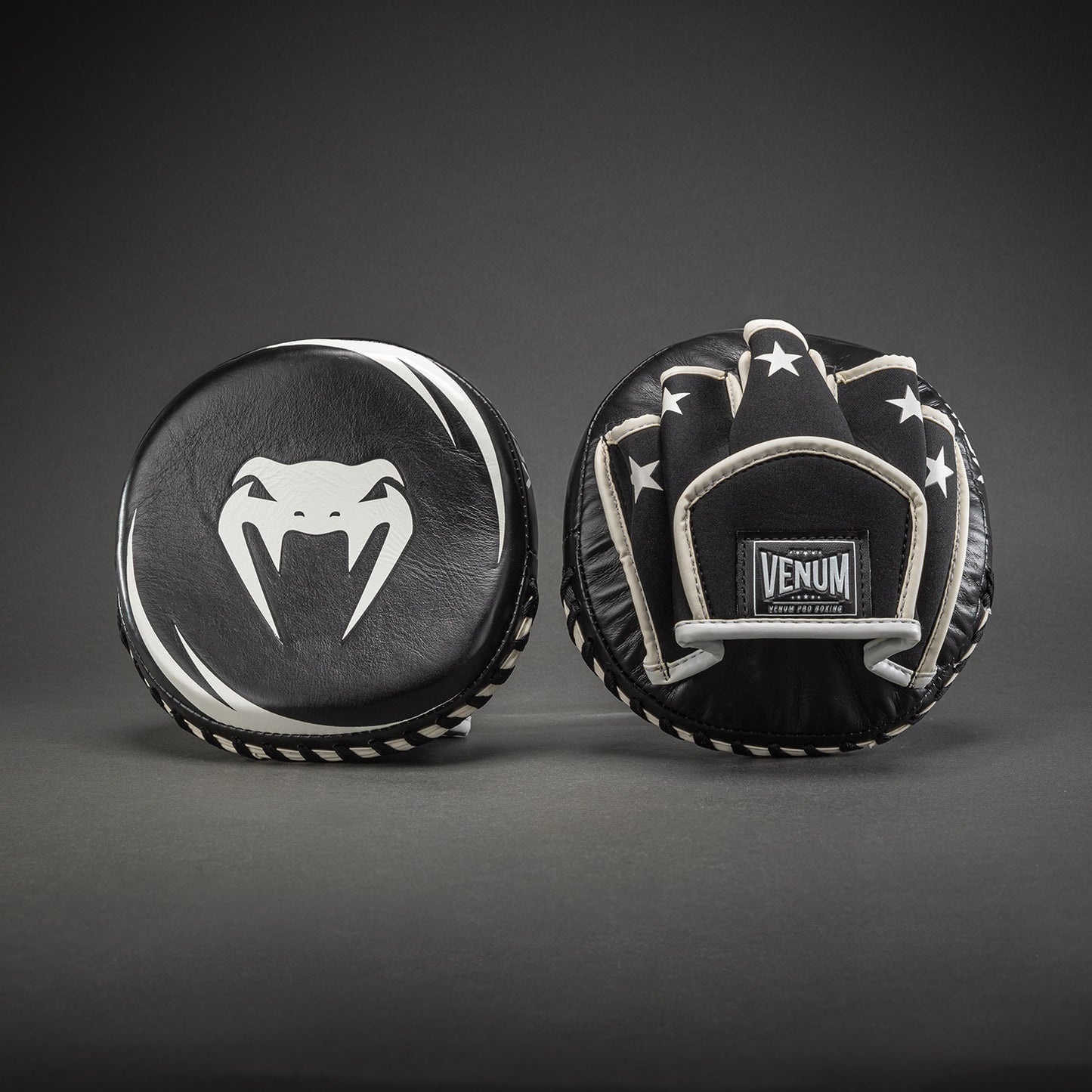 Venum Elite Mini Focus Mitts (Pair) - Black/White