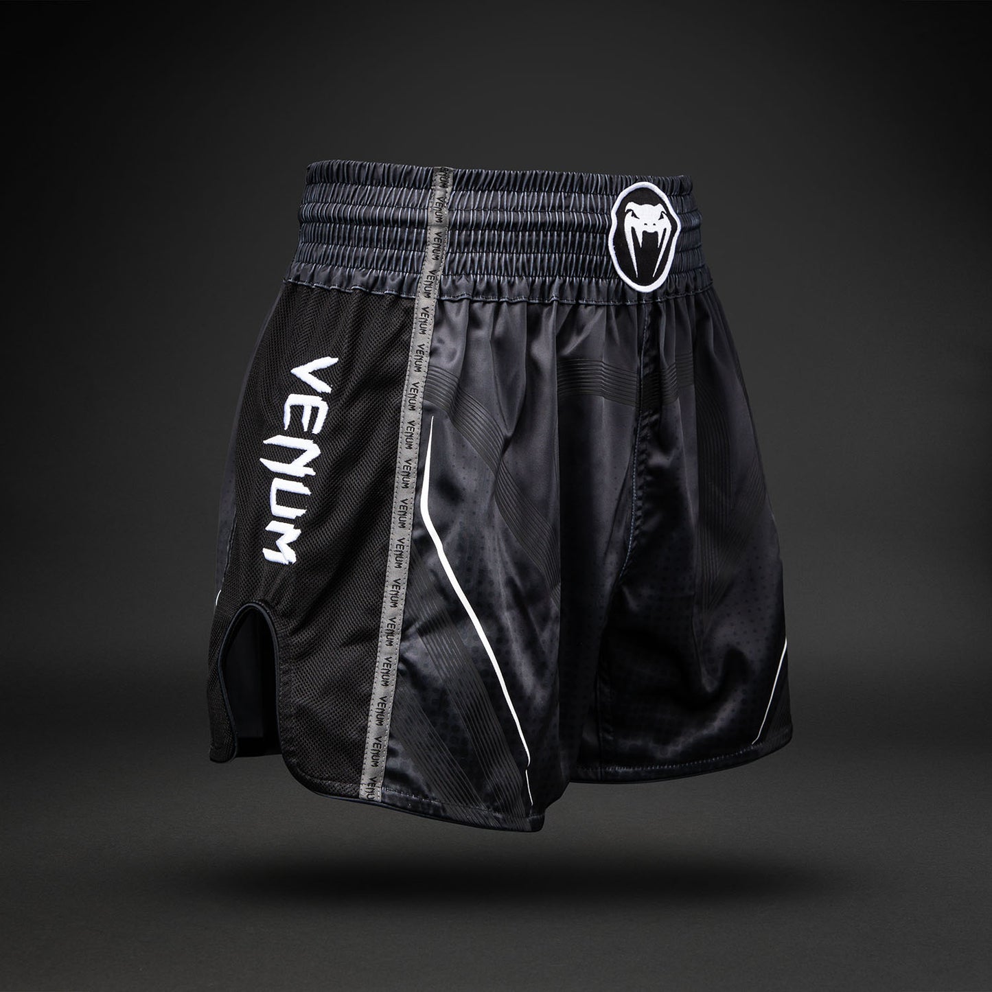 Venum Stealth Muay Thai Shorts - Black/White