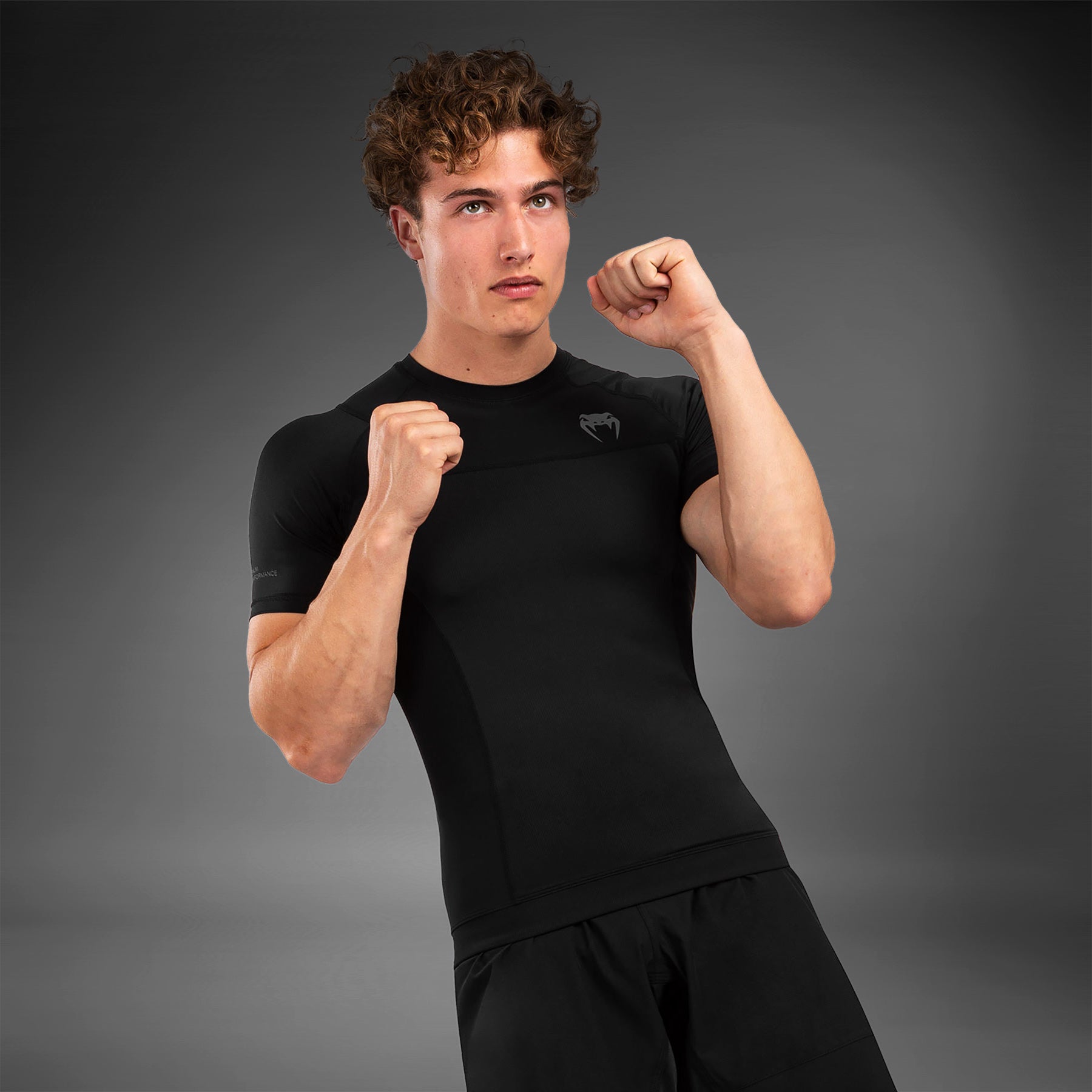 Venum G-Fit Air Rashguard Shortsleeve - Black - Venum Asia