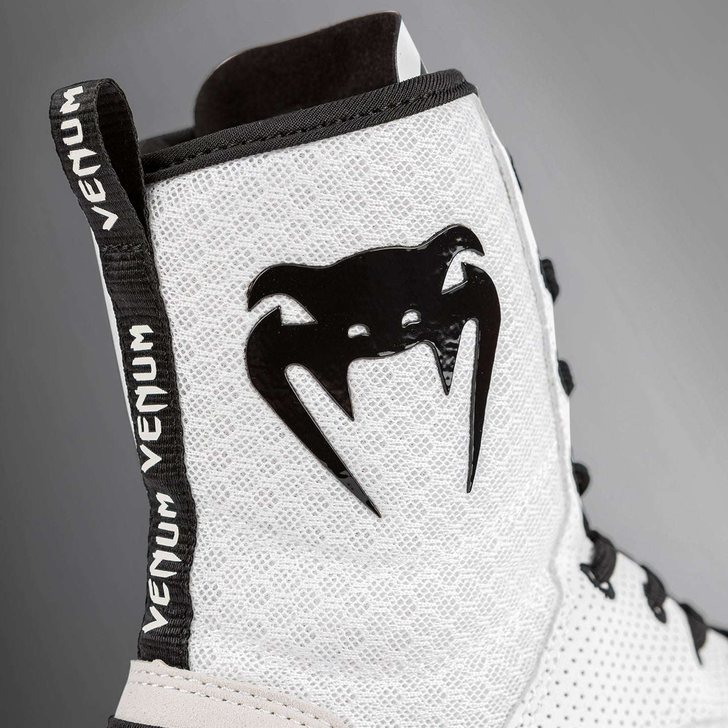 Venum Elite Boxing Shoes - White/Black