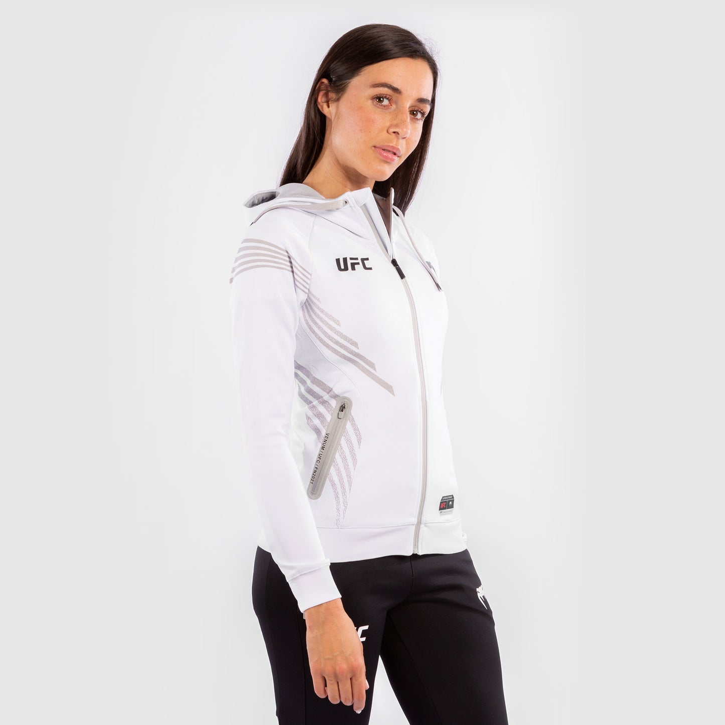 UFC Venum Authentic Fight Night Women's Walkout Hoodie - White