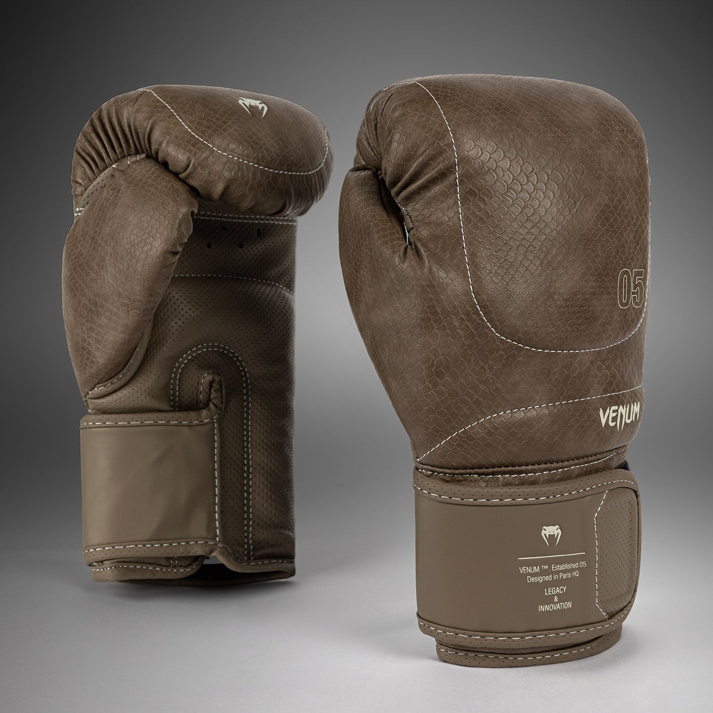 Venum Impact Evo Scales Boxing Gloves - Brown