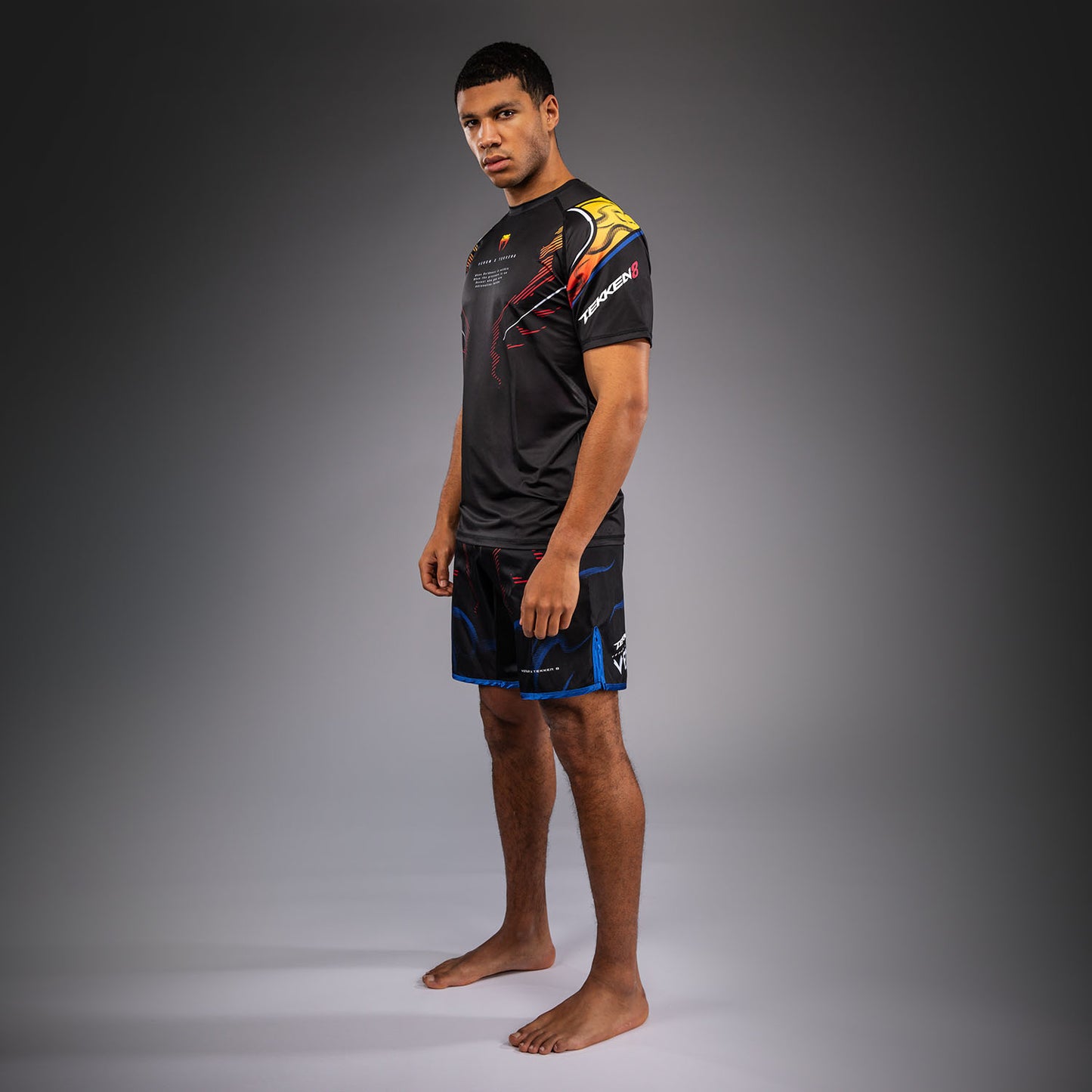 Venum x TEKKEN 8 Dry-Tech T-Shirt Yoshimitsu - Black/Orange