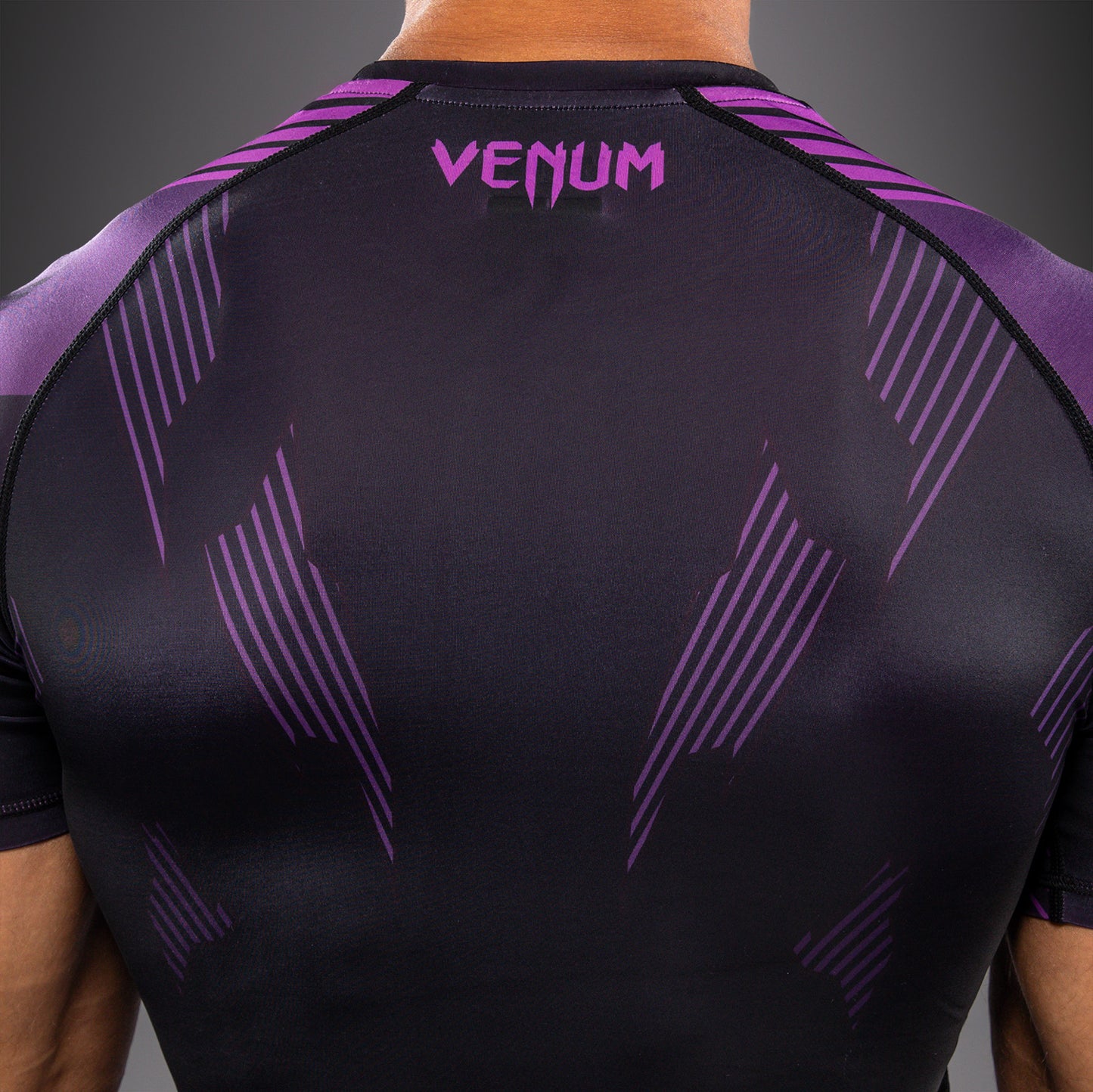 Venum No-Gi 6.0 Short Sleeve Rashguard - Black/Purple