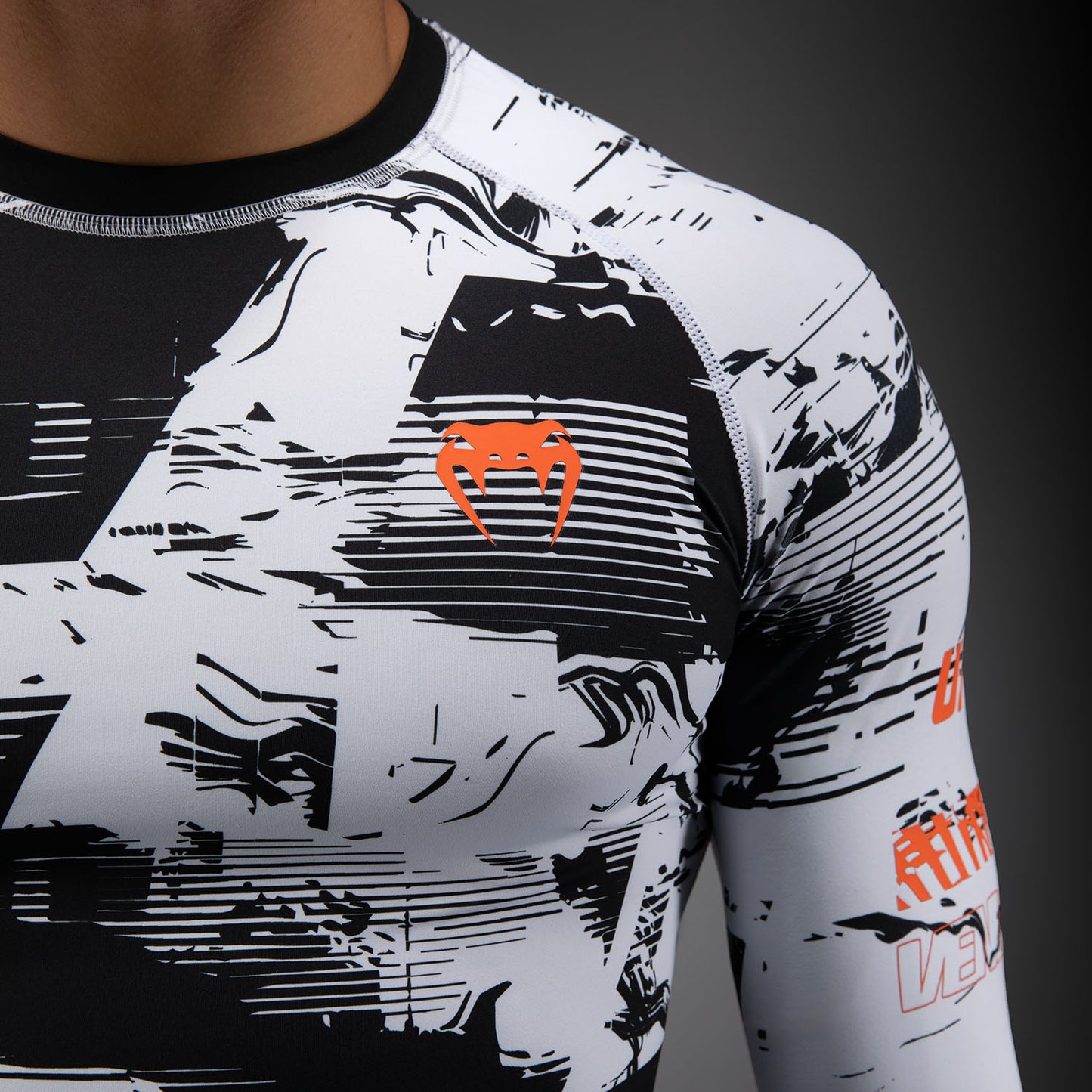 Men's UFC Zenith by Venum White Authentic Fight Week Performance Long Sleeve Rashguard