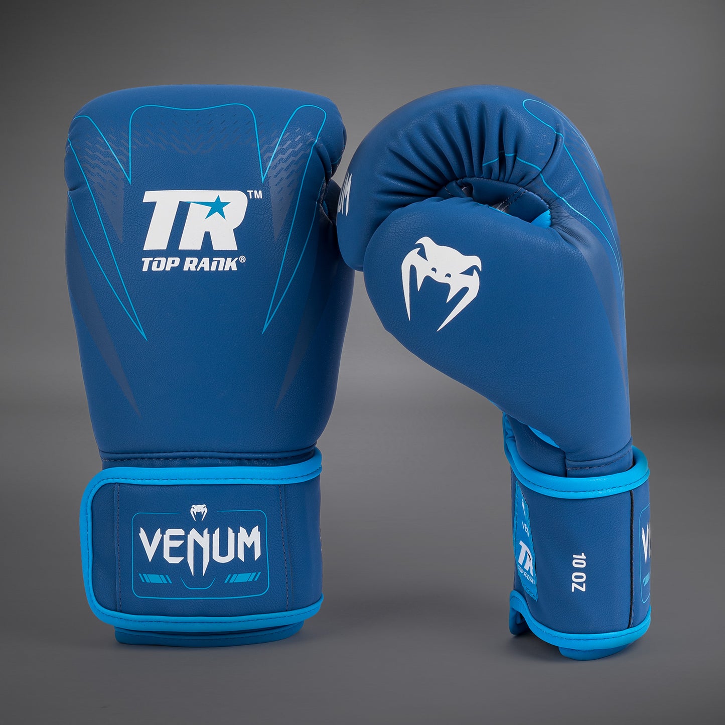 Venum x Top Rank Original Impact Boxing Gloves - Navy Blue