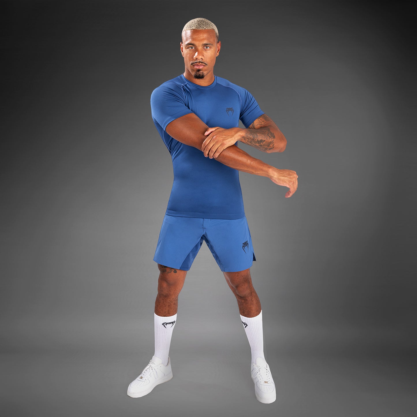 Venum Contender Men’s Short Sleeve Rashguard - Blue