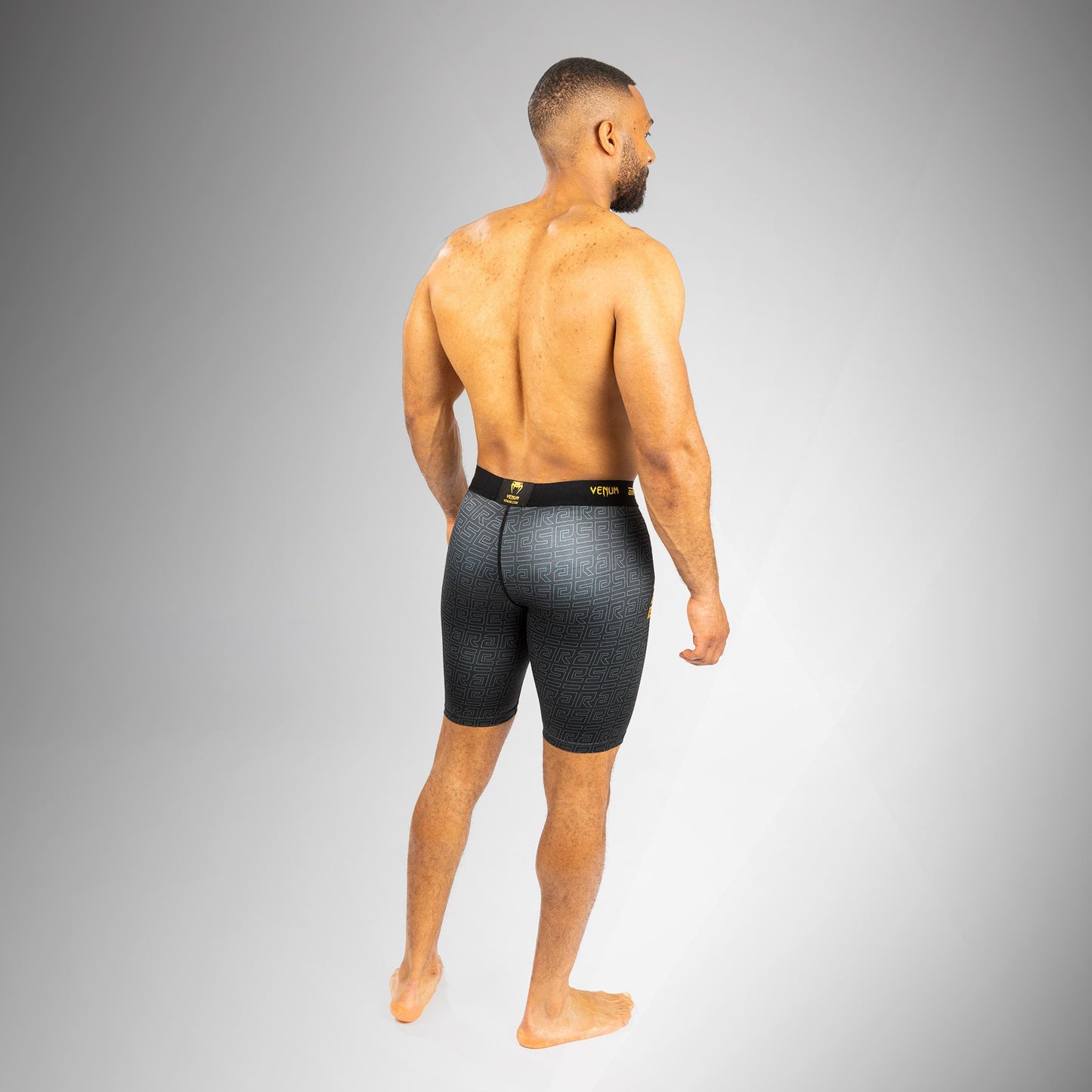 Venum x Ares Men’s Vale Tudo Shorts - Black/Gold