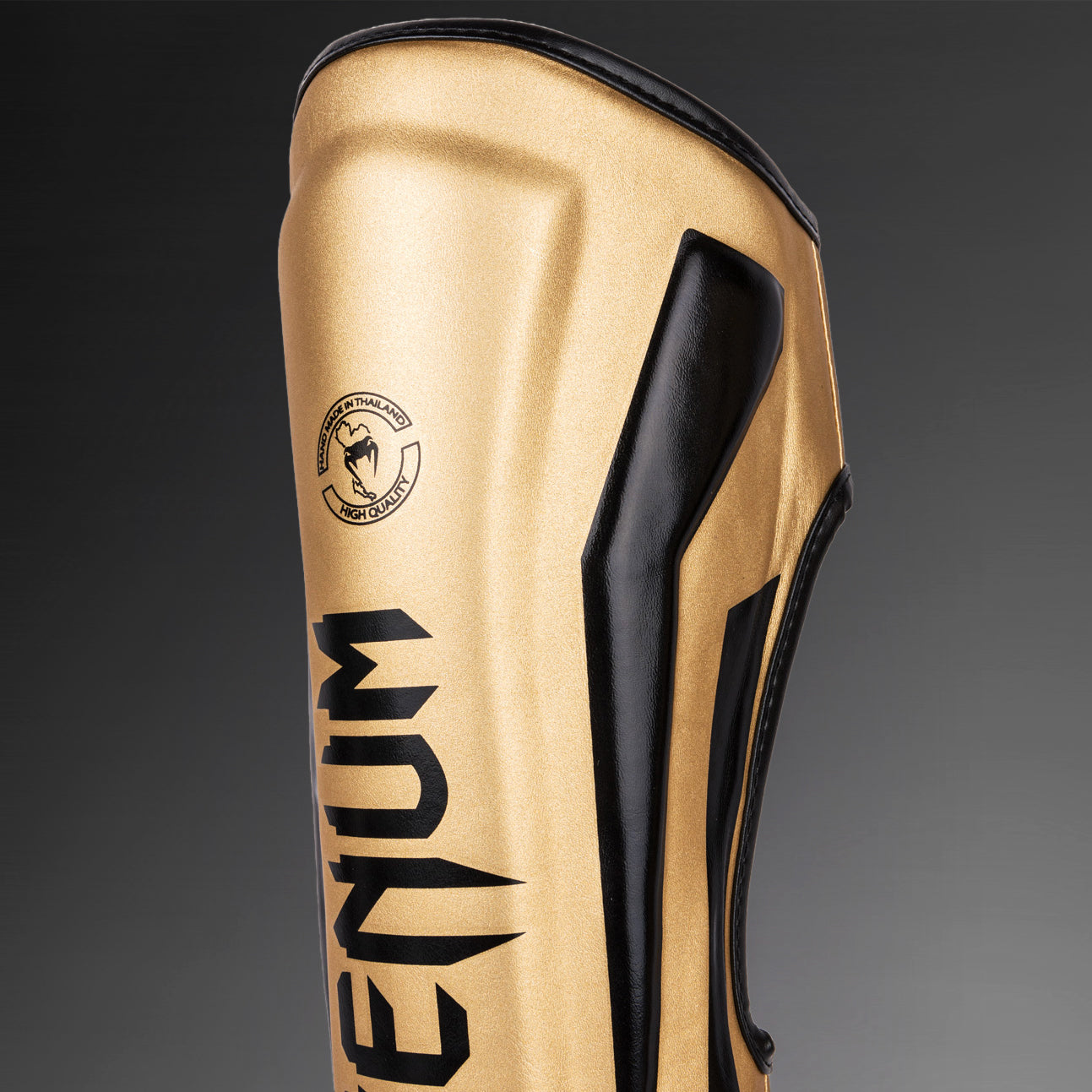 Venum Elite Standup Shin guards - Gold/Black