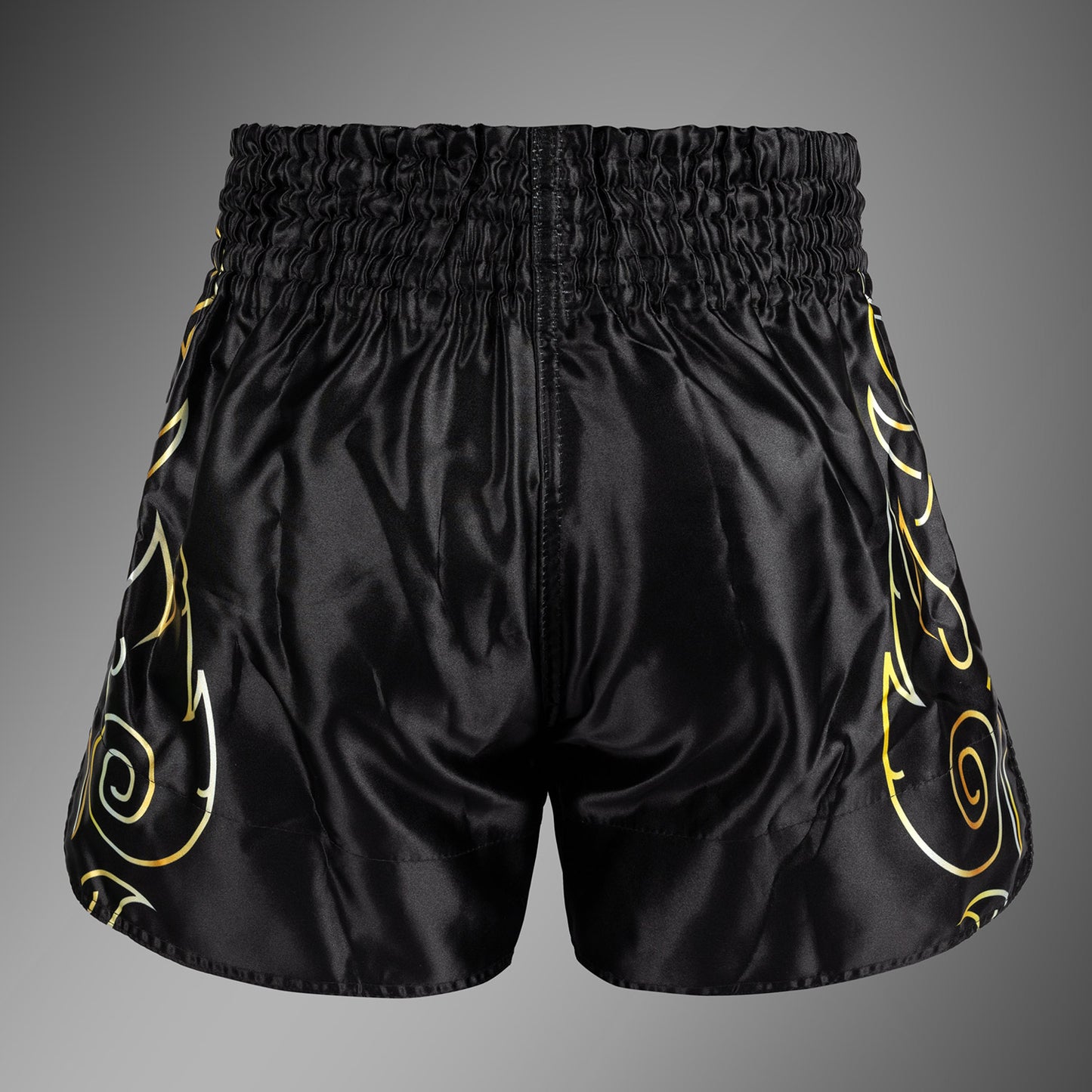 Venum VTC Flames Muay Thai Shorts - Black/Gold