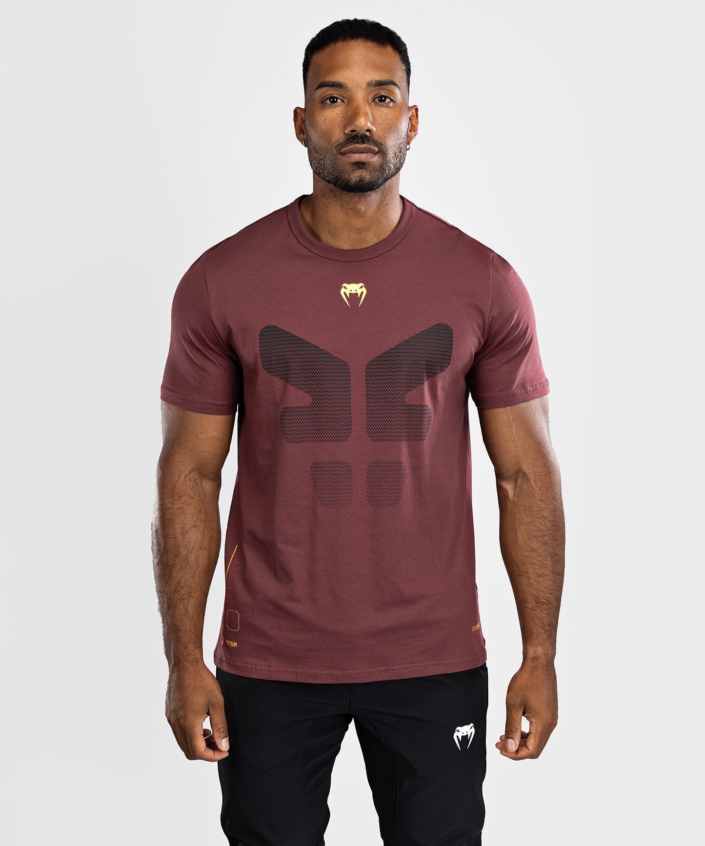 Venum Tactical XT T-shirt- Black/Burgundy/Gold