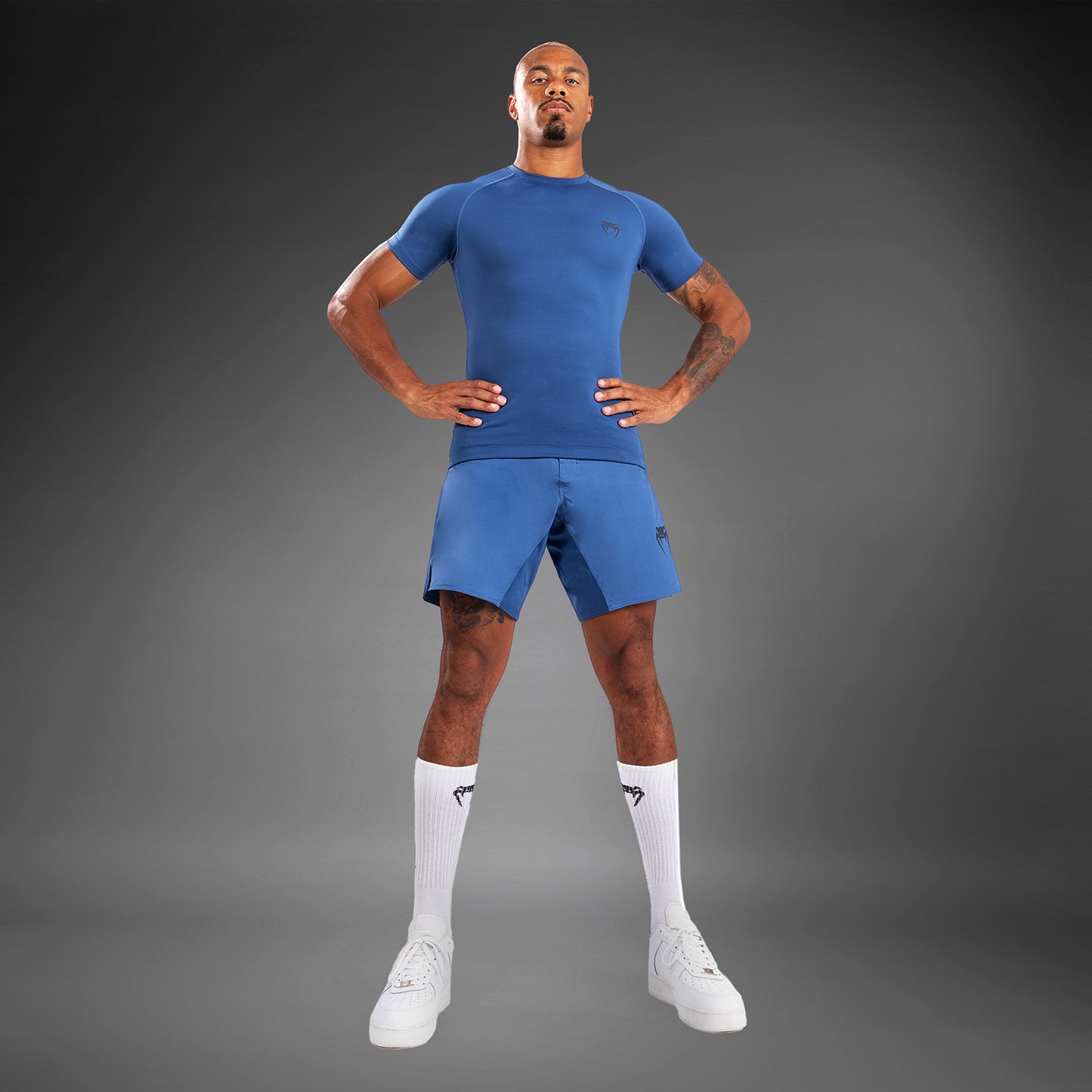 Venum Contender Men’s Short Sleeve Rashguard - Blue