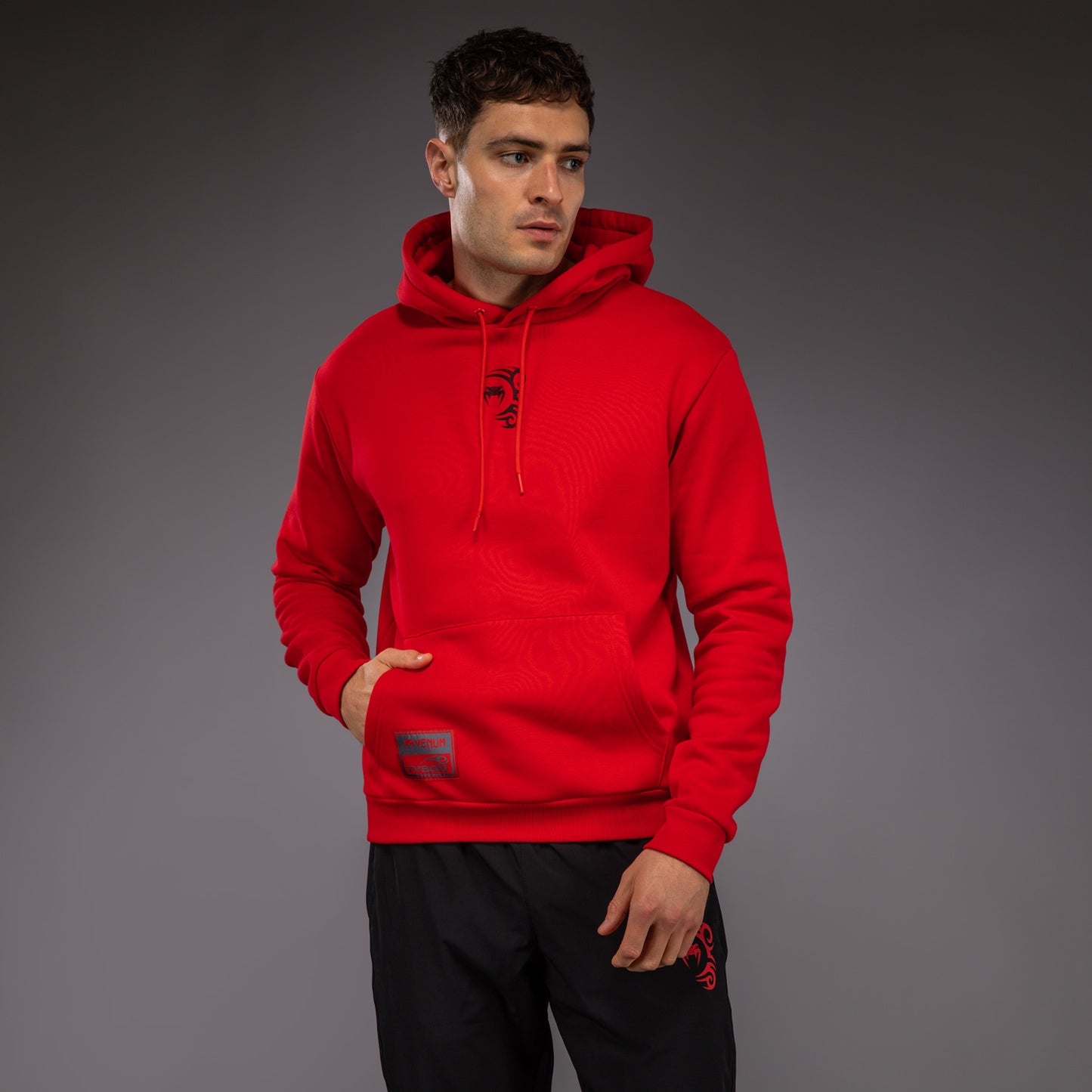 Venum x Mike Tyson Tiger Hoodie - Intense Red/Deep Black