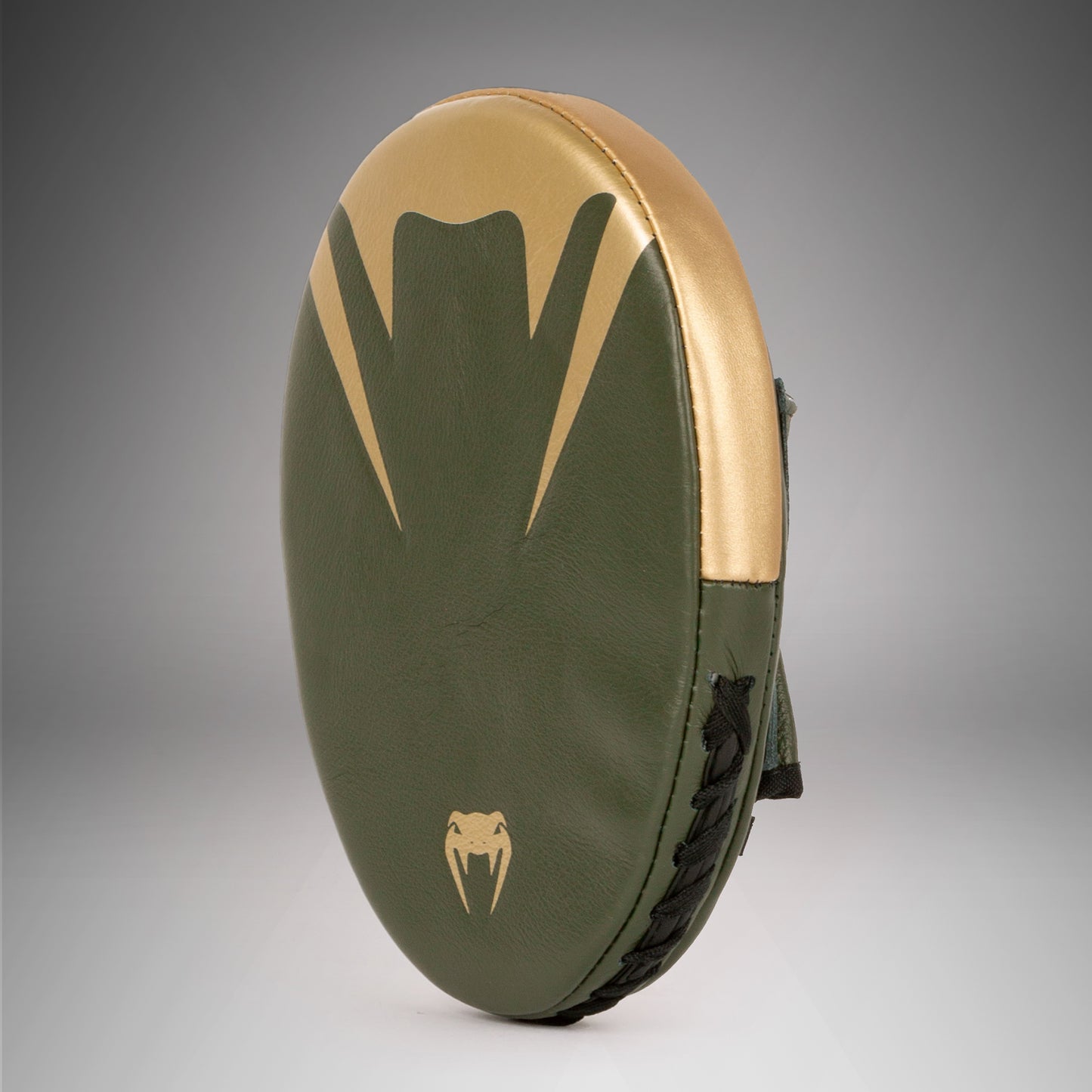 Venum Pro Boxing Flat Punch Mitts (Pair) - Khaki/Gold