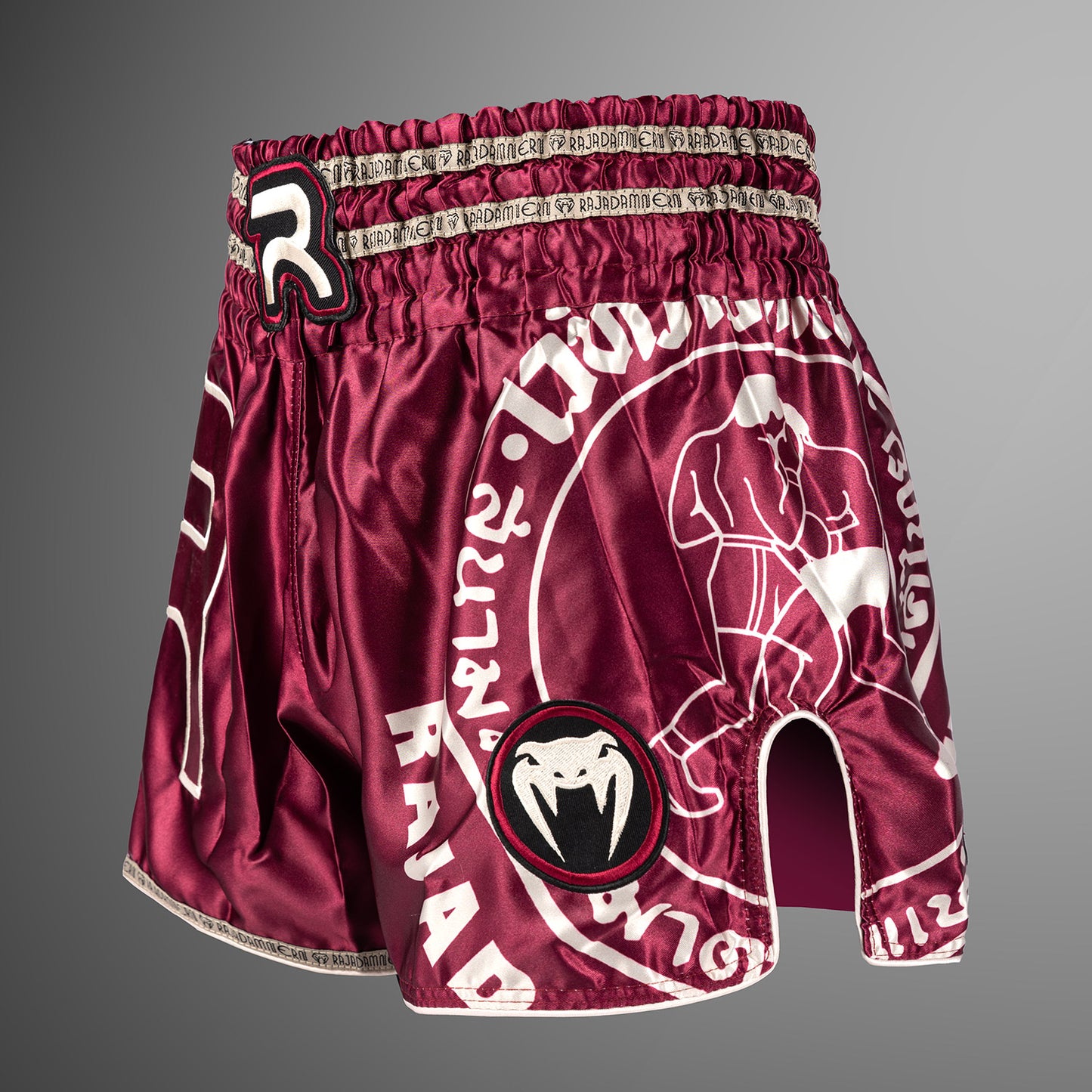 Venum x Rajadamnern Muay Thai Shorts - Burgundy