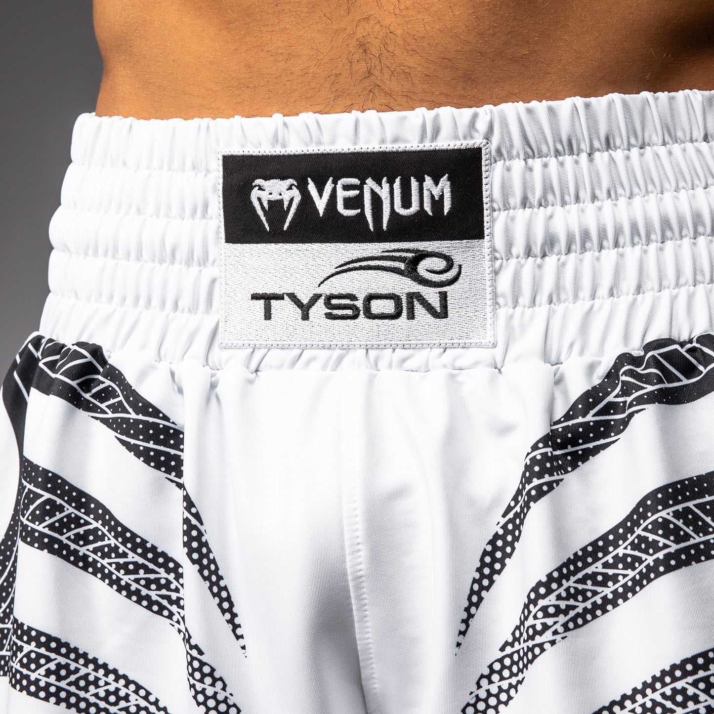 Venum x Mike Tyson Tiger Boxing Shorts - Optical White/Deep Black