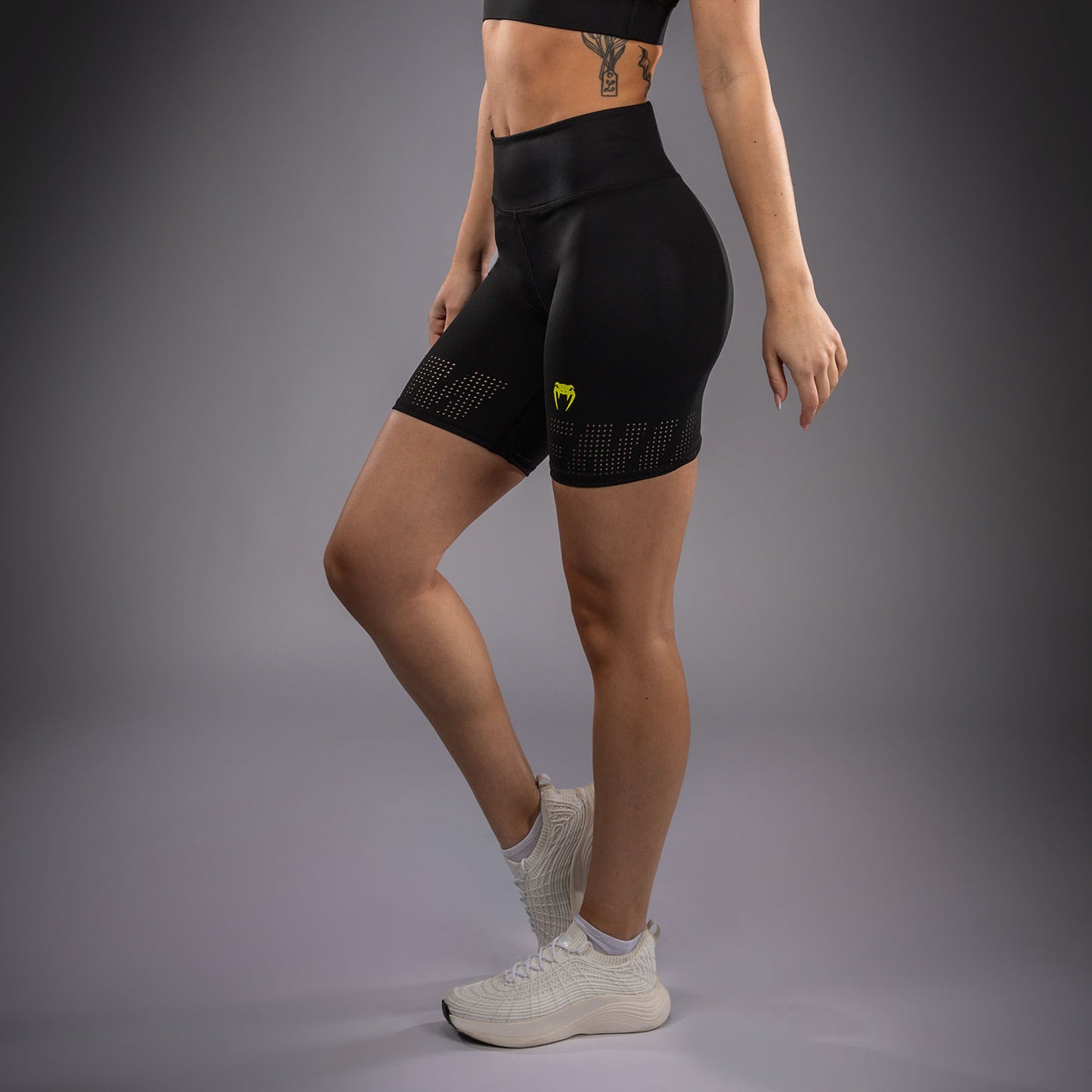 Venum Lazer Women's Compression Shorts - Black/Yellow