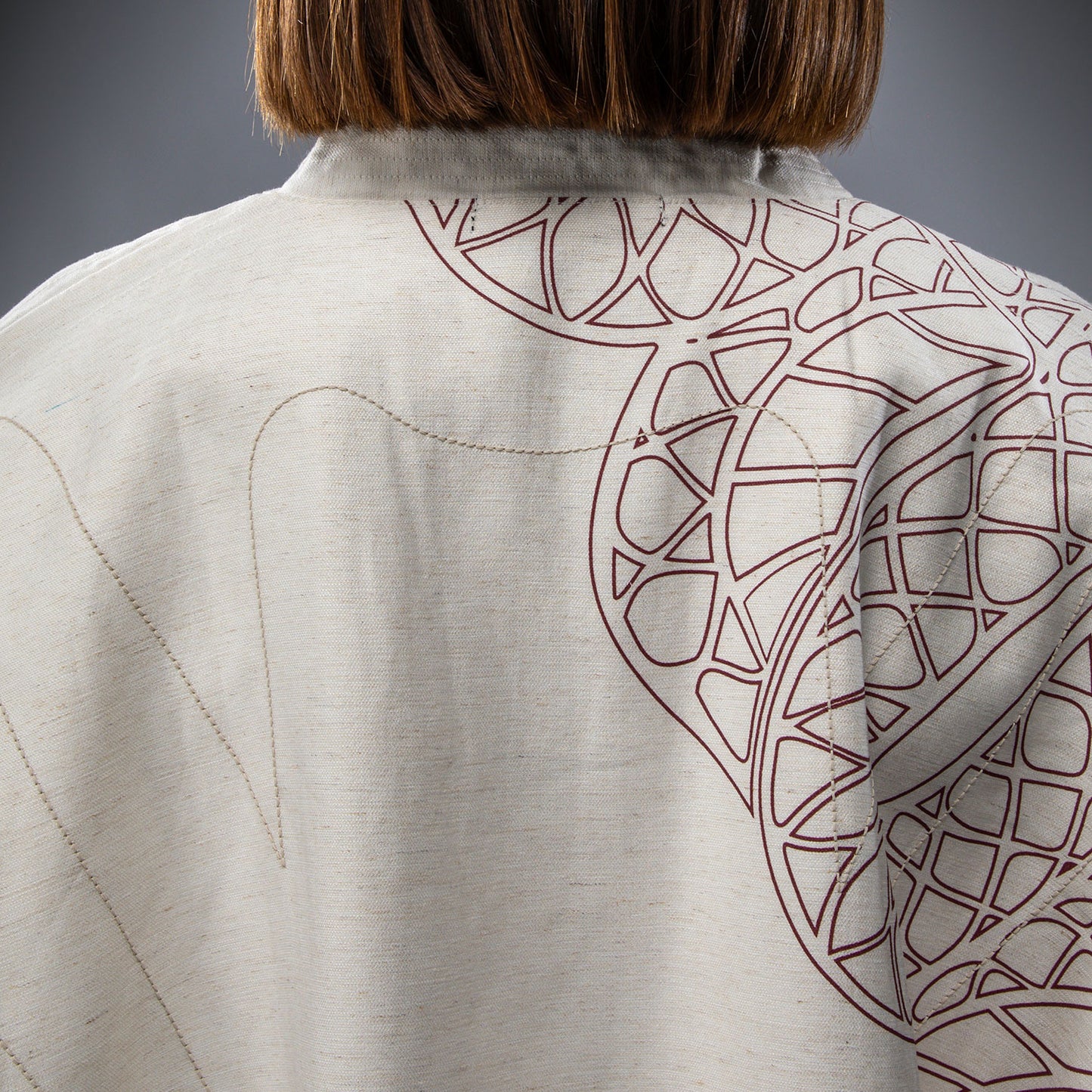 Venum Serpenti Women’s Jacket - Ivory/Burgundy